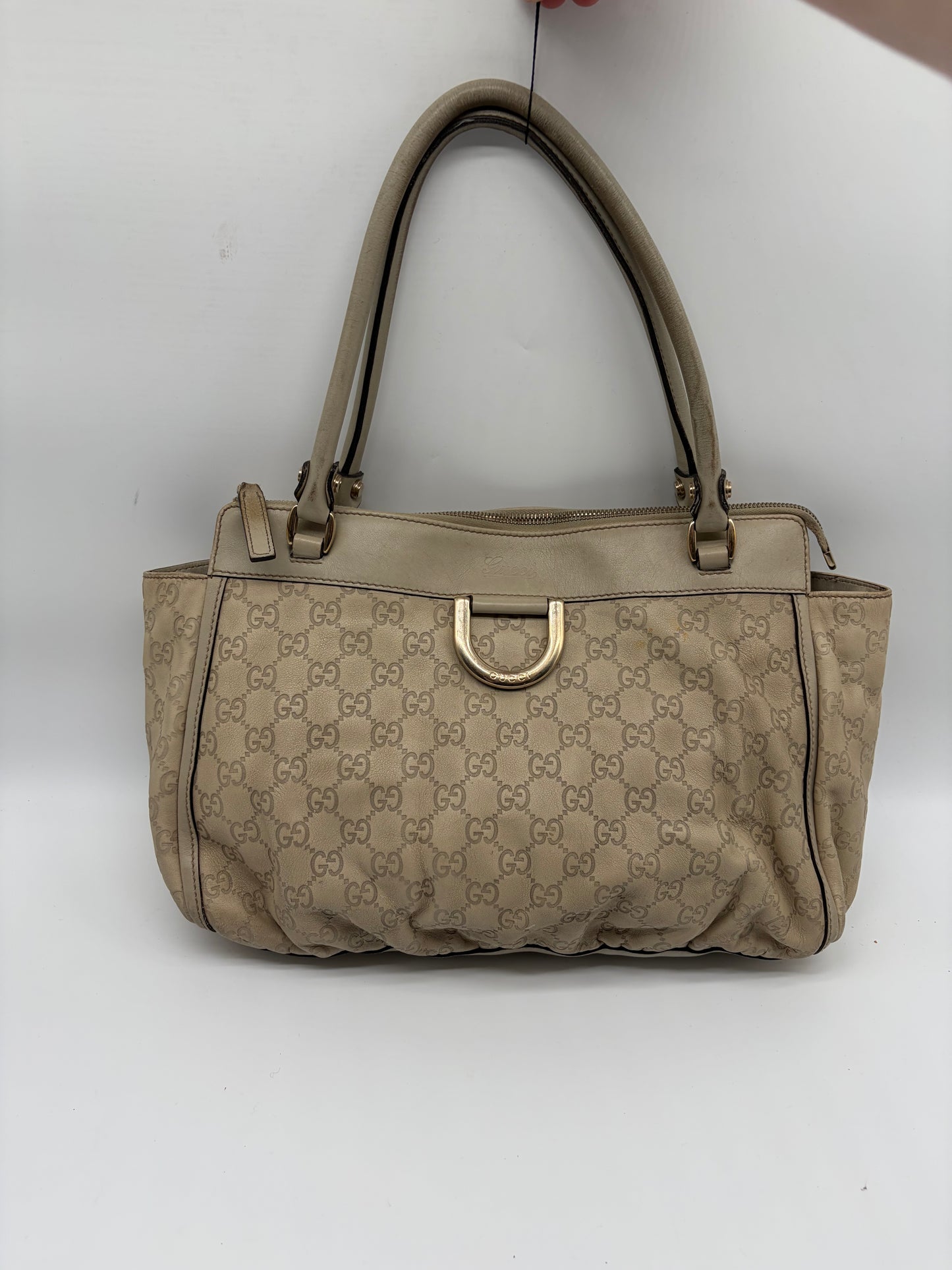 Gucci Abbey D-Ring Tote Leder Shopper