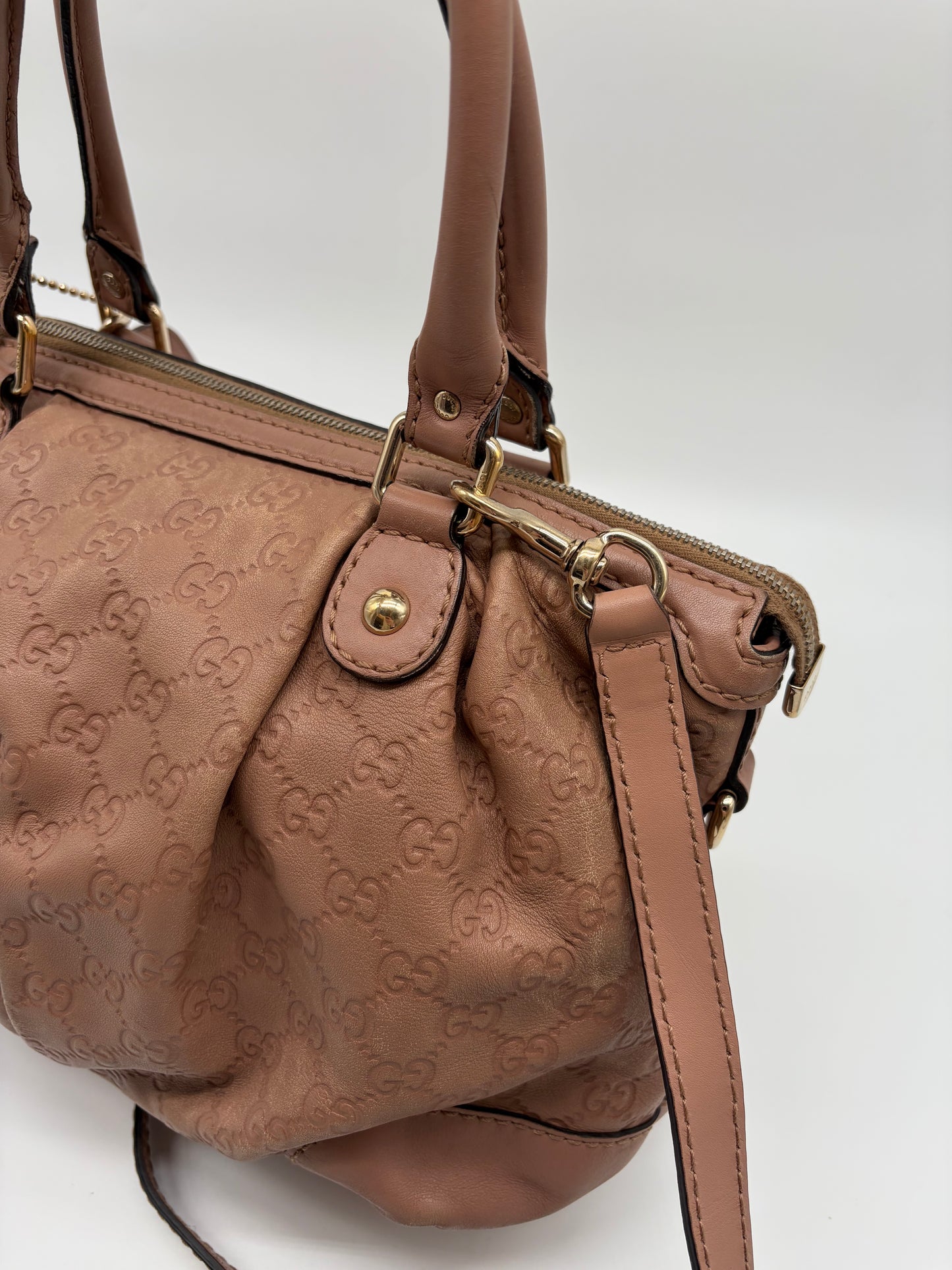 Gucci Guccissima GG Canvas 2Way Shoulder Bag rosa