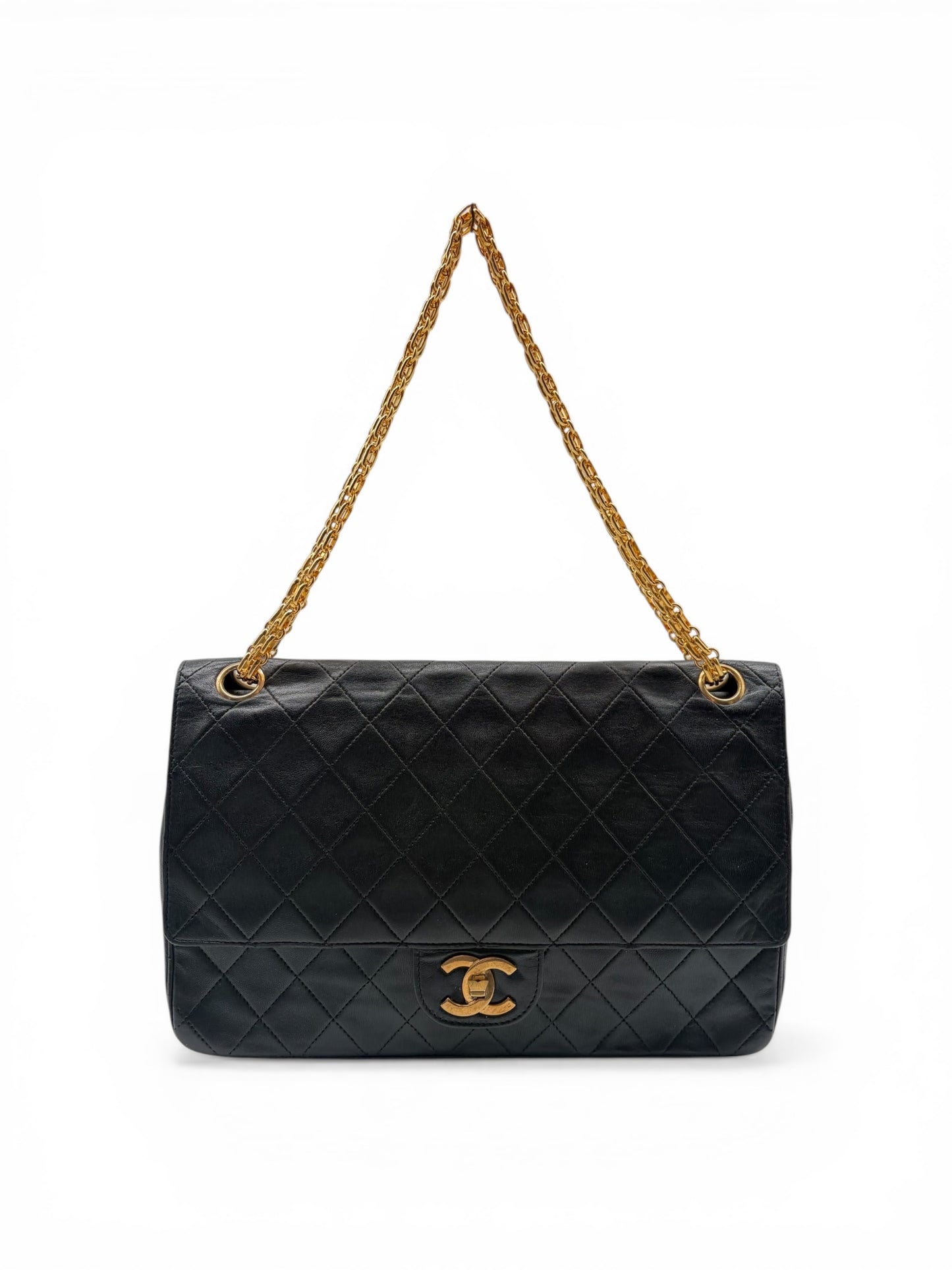 Chanel Double Flap Medium Schwarz GHW
