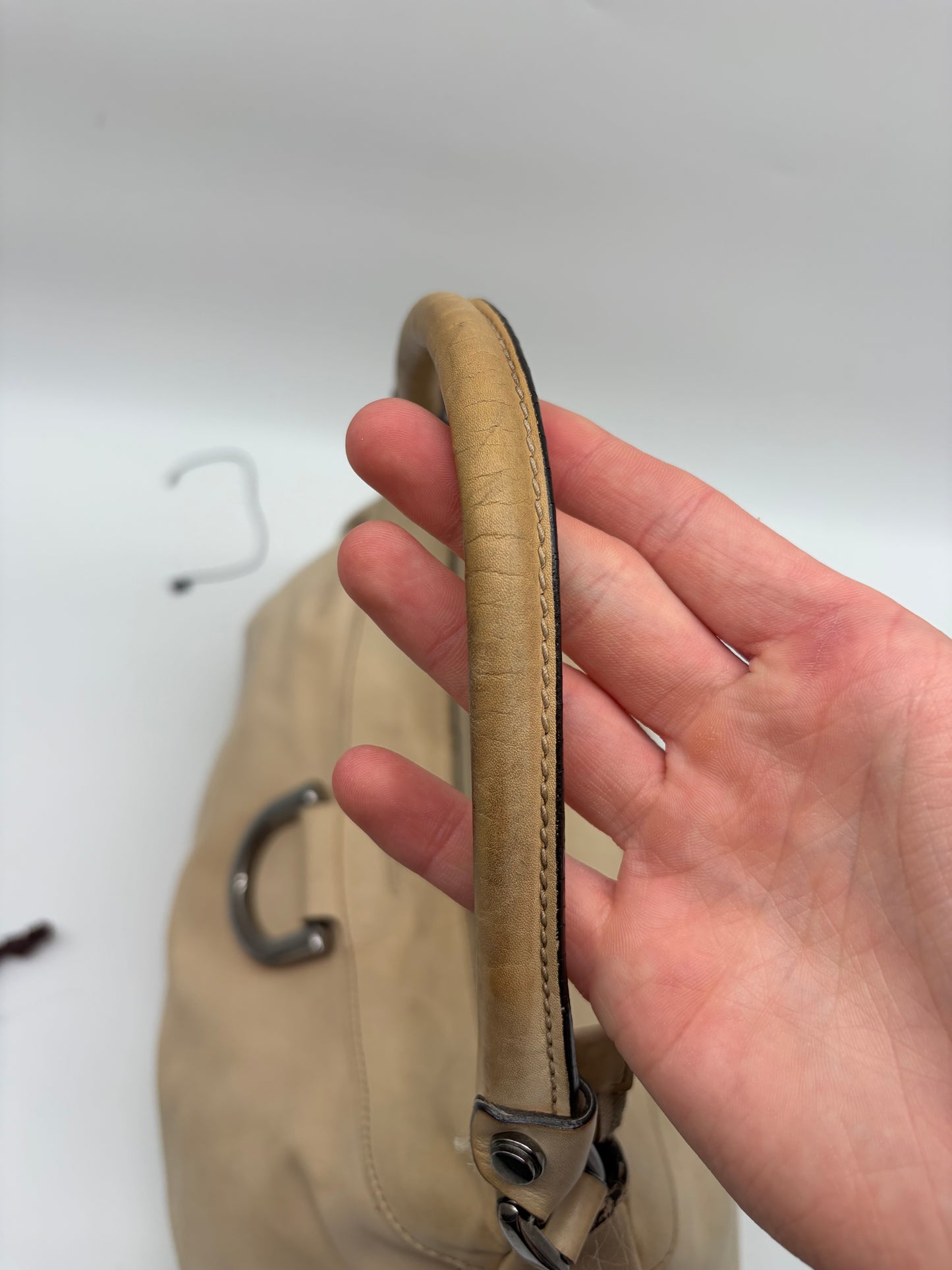 Gucci Abbey D-Ring Hobo Bag Leder Beige – Vintage