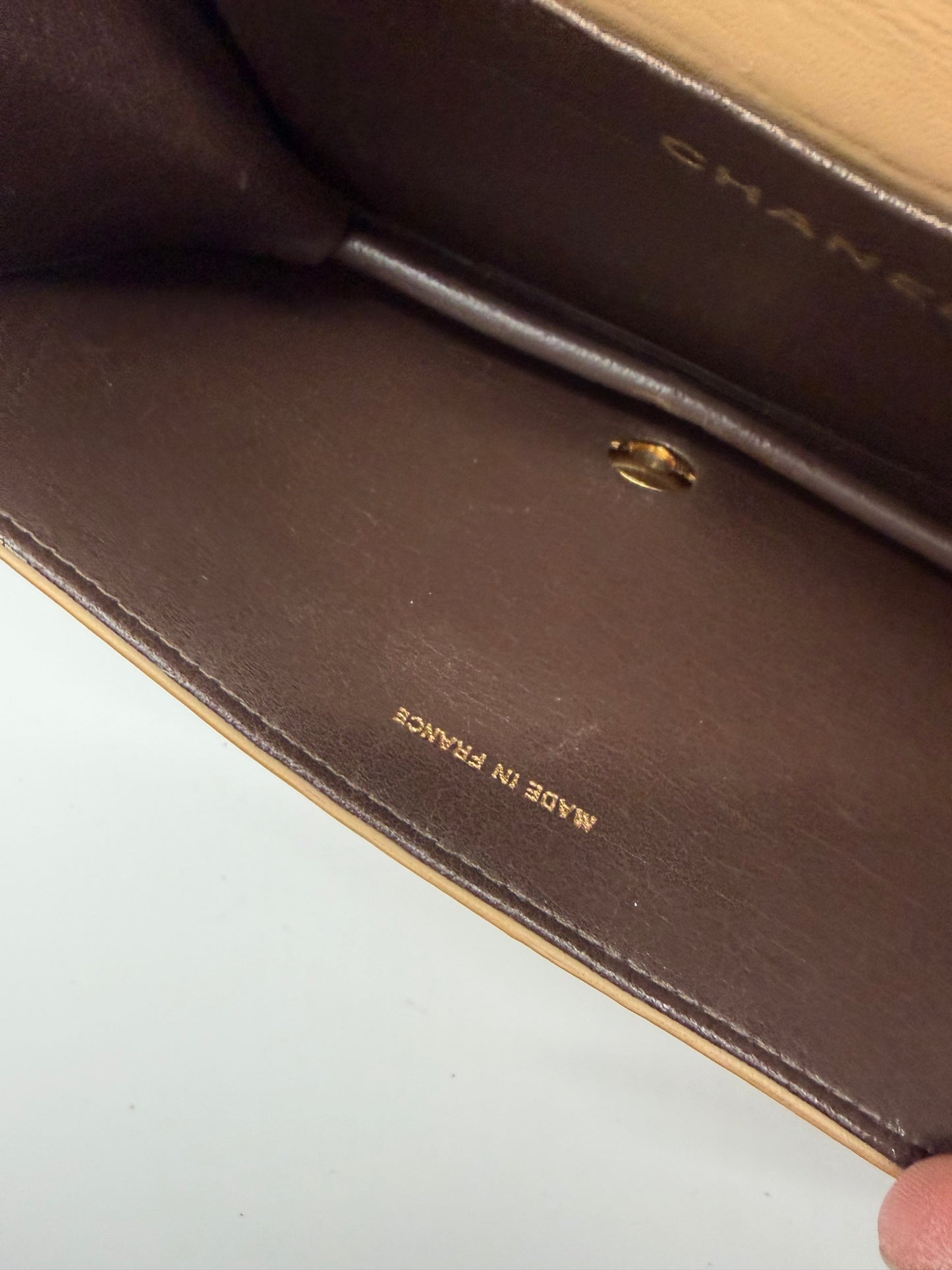 Chanel Small Single Flap Beige Handtasche