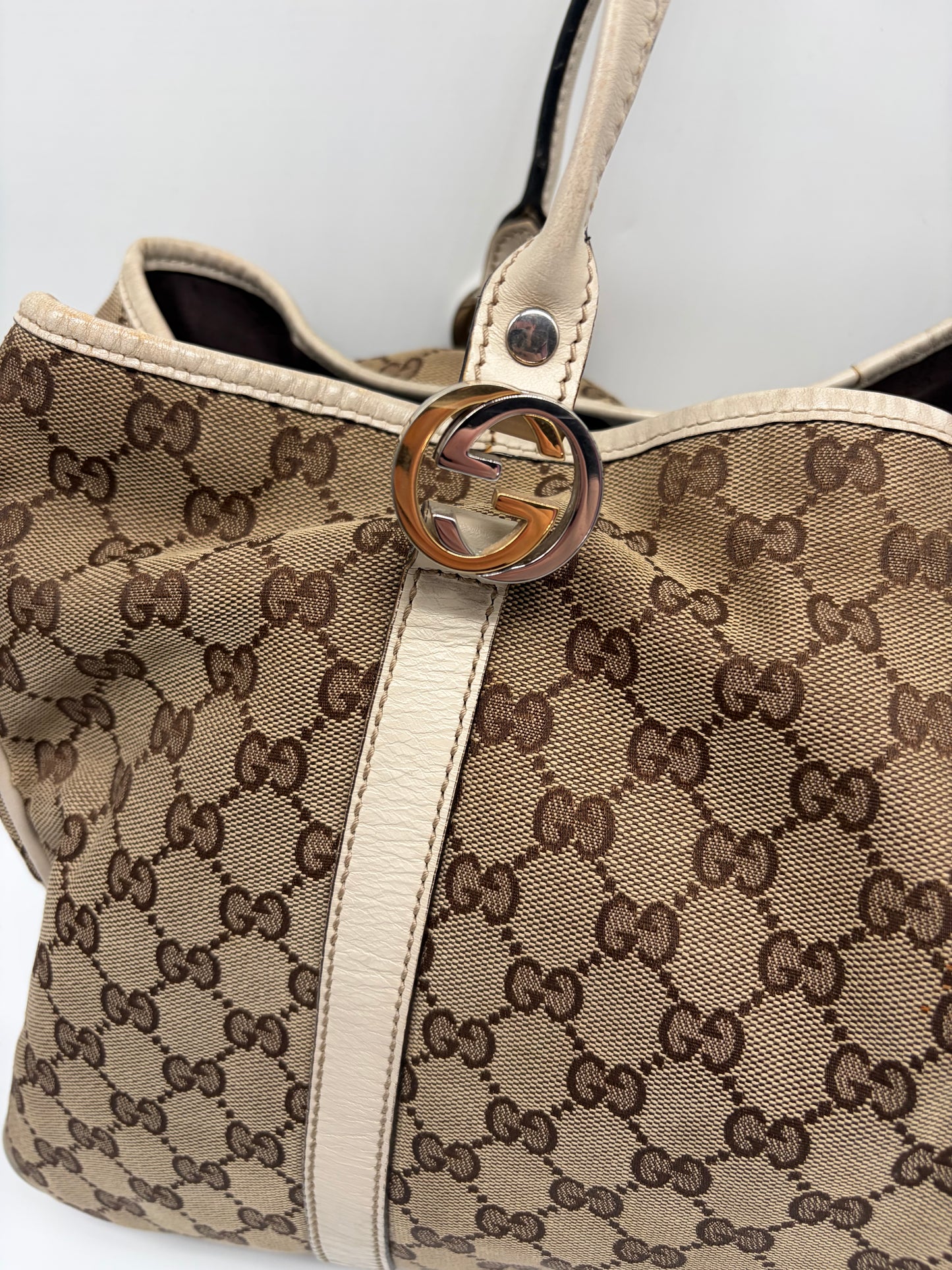 Gucci Monogram Twin GG Handtasche Shopper