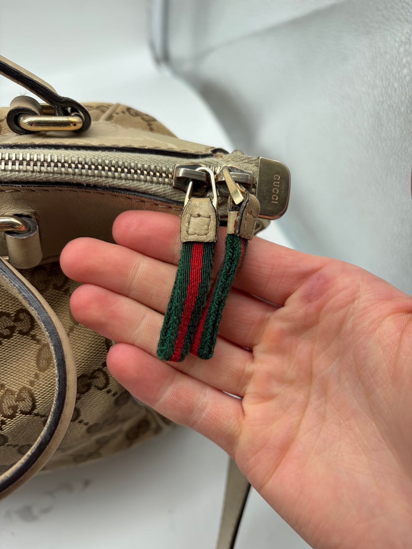Gucci Sherry Line Hantasche Creme Beige