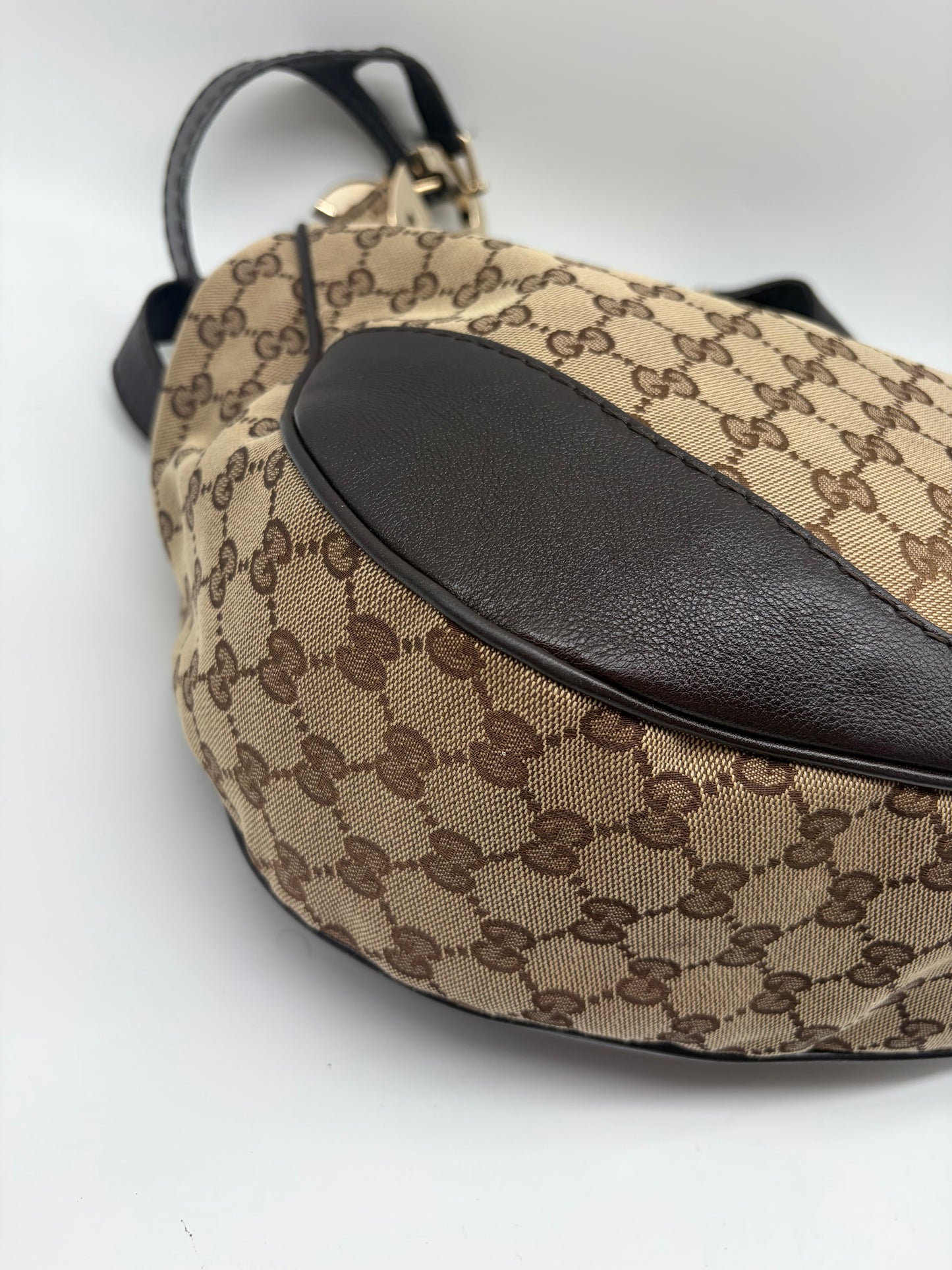 Gucci GG Canvas Charlotte Schultertasche braun beige