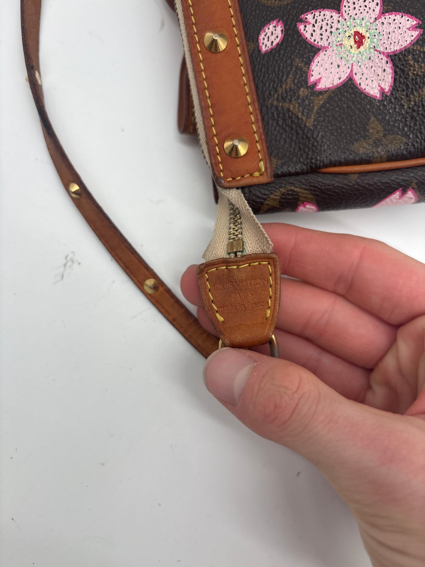 Louis Vuitton x Takashi Murakami Monogram Cherry Blossom Pochette Accessoires