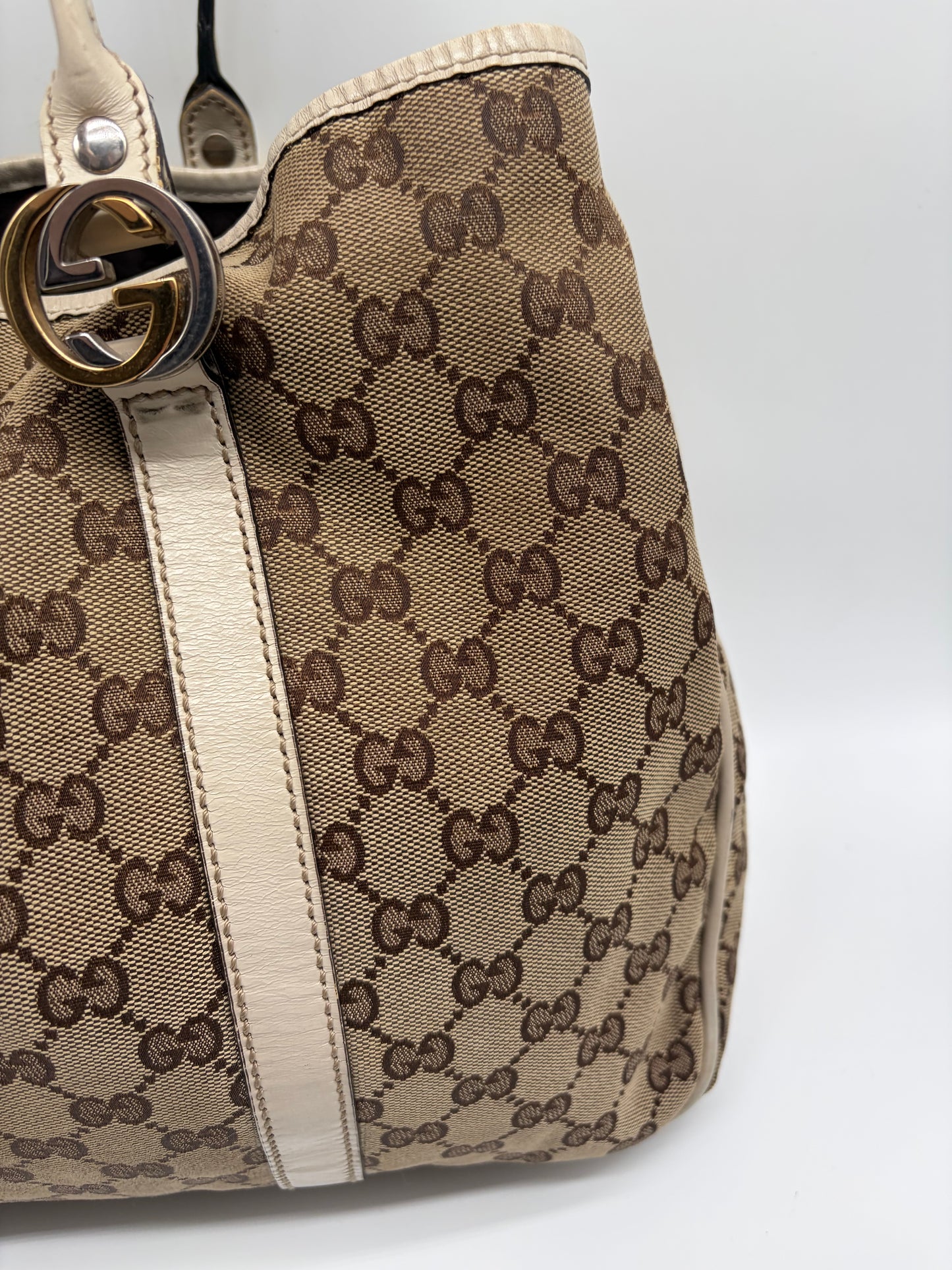 Gucci Monogram Twin GG Handtasche Shopper