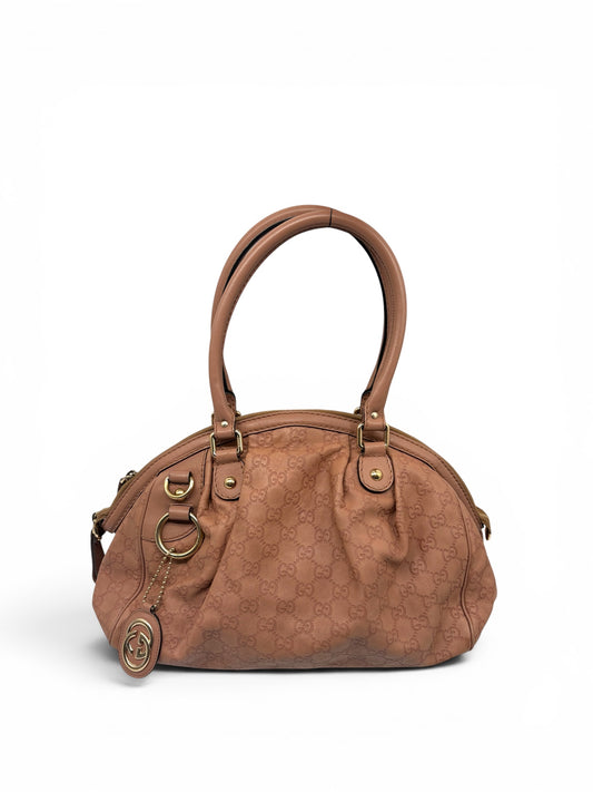 Gucci Sukey Satchel Nude Rosa Schultertasche