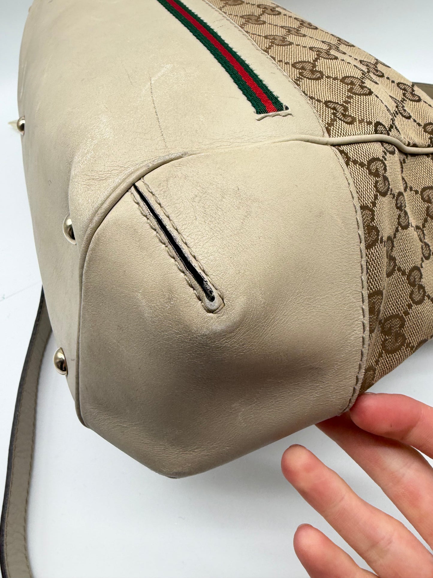 Gucci Sherry Line Hantasche Creme Beige