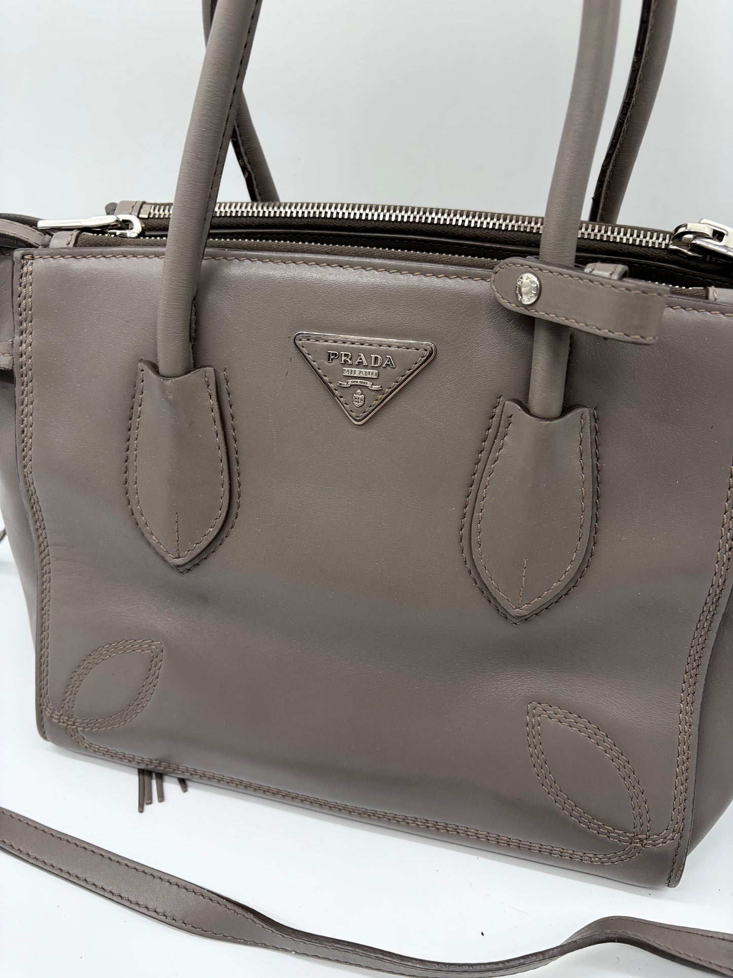Prada City Sport Calfskin Tote Handtasche