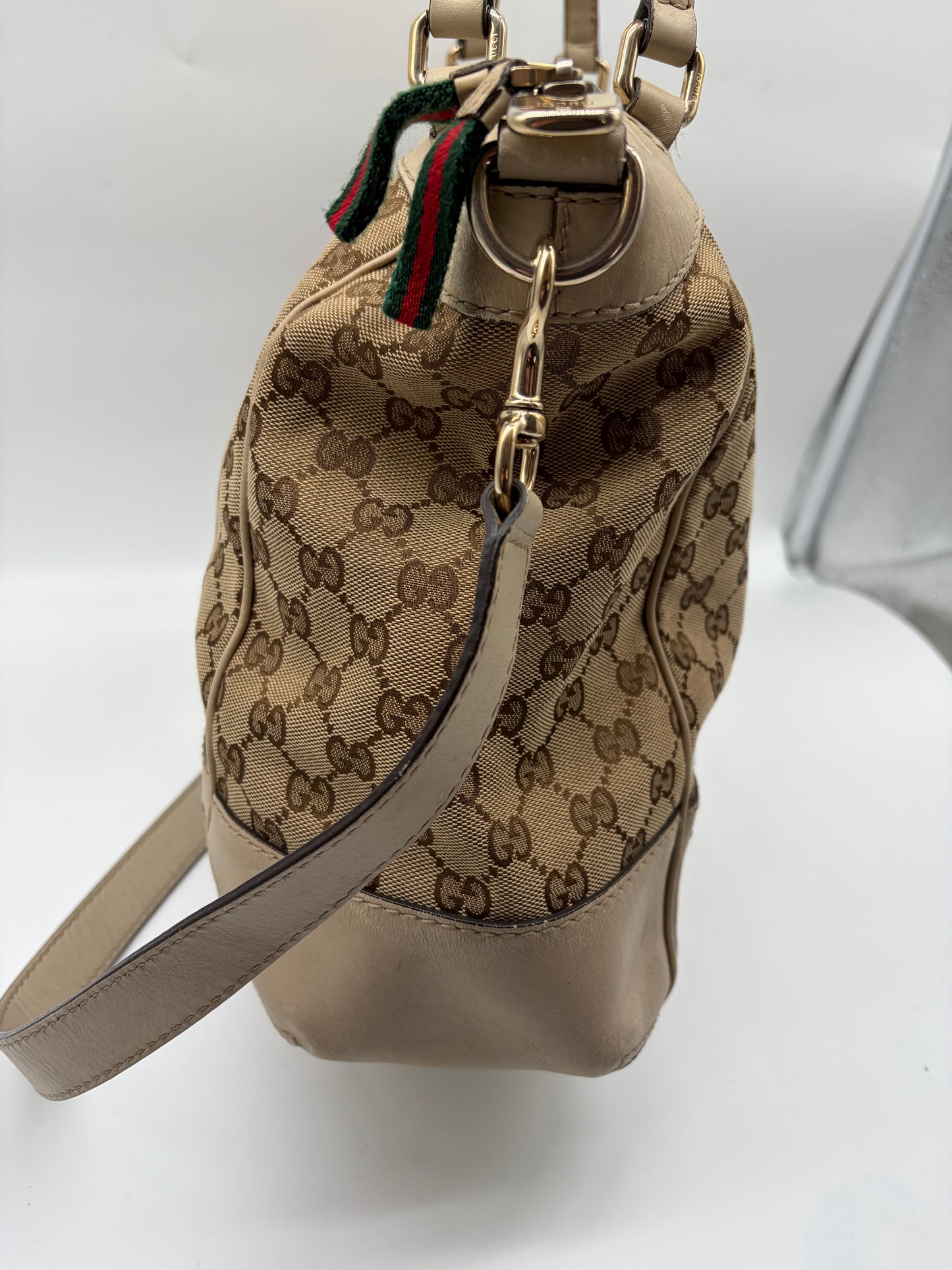 Gucci Sherry Line Hantasche Creme Beige