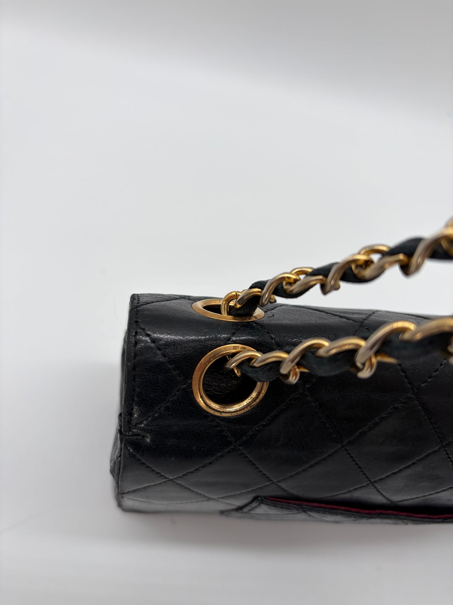 Chanel Classic 25 Medium Double Flap Schwarz Handtasche