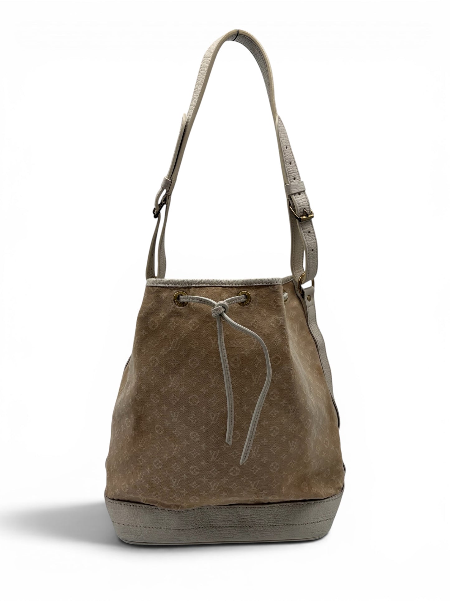Louis Vuitton Monogram Mini Lin Noé Weiß