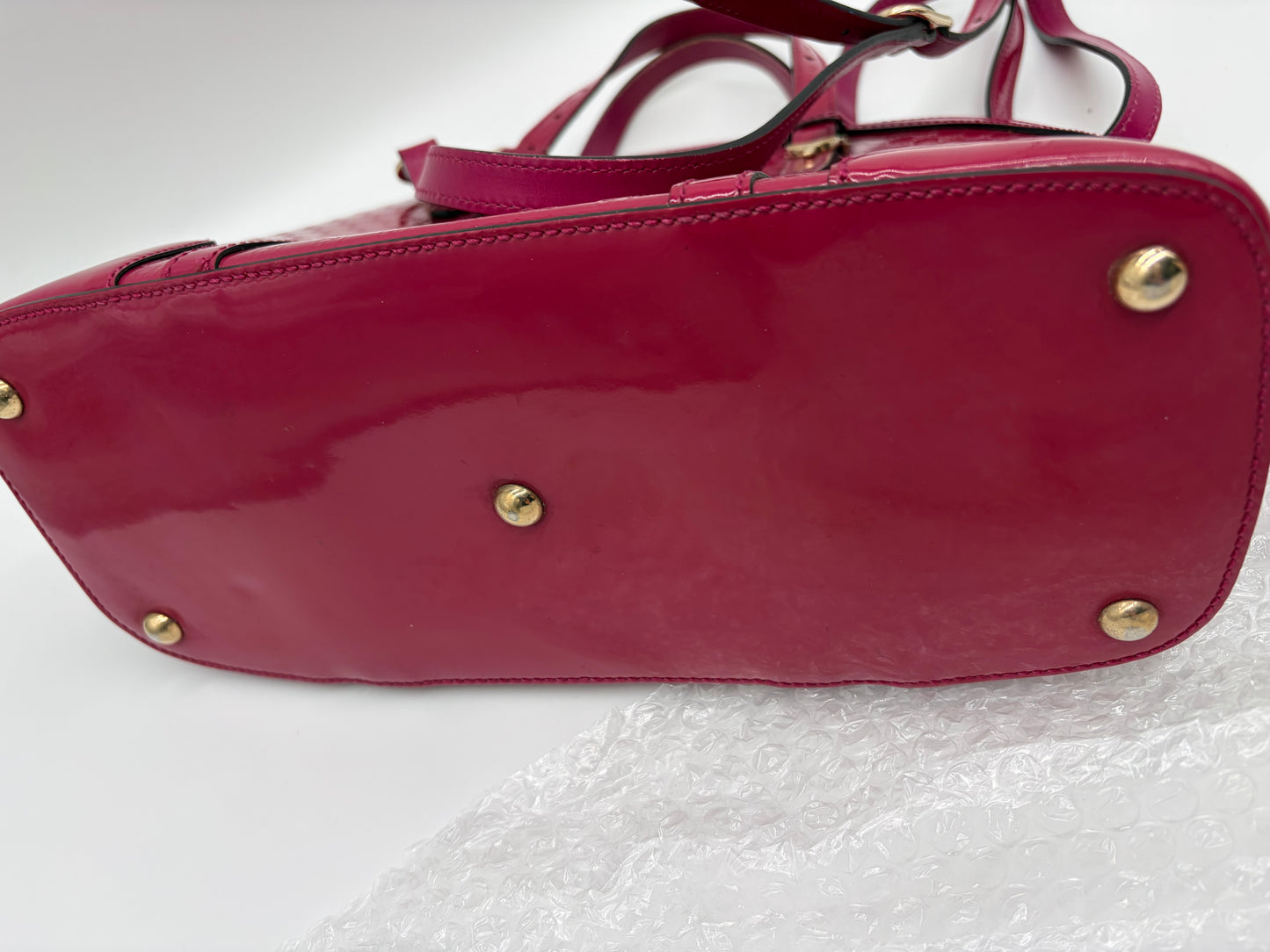 Gucci Microguccissima Pink Lackleder Handtasche