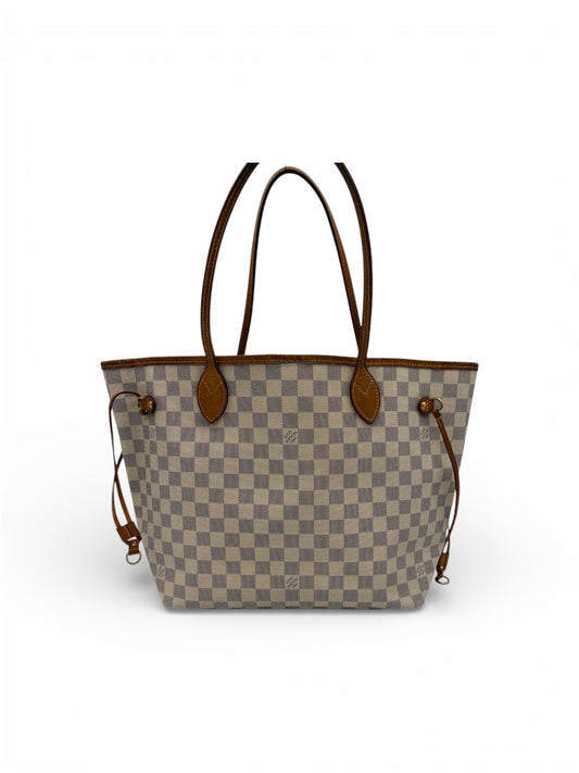 Louis Vuitton Damier Azur Neverfull MM Handtasche Shoppingtasche