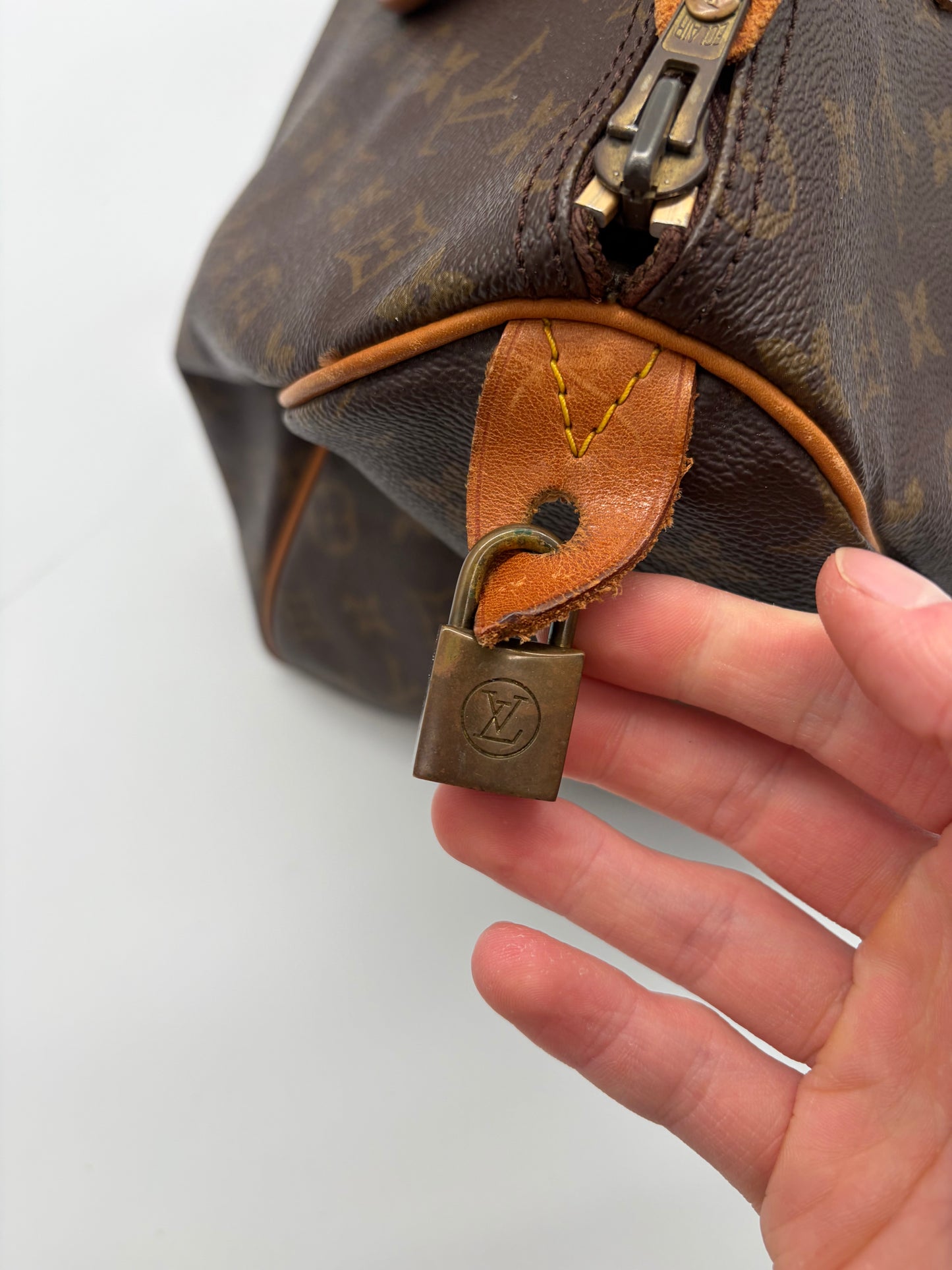 Louis Vuitton Monogram Speedy 35 braune Handtasche