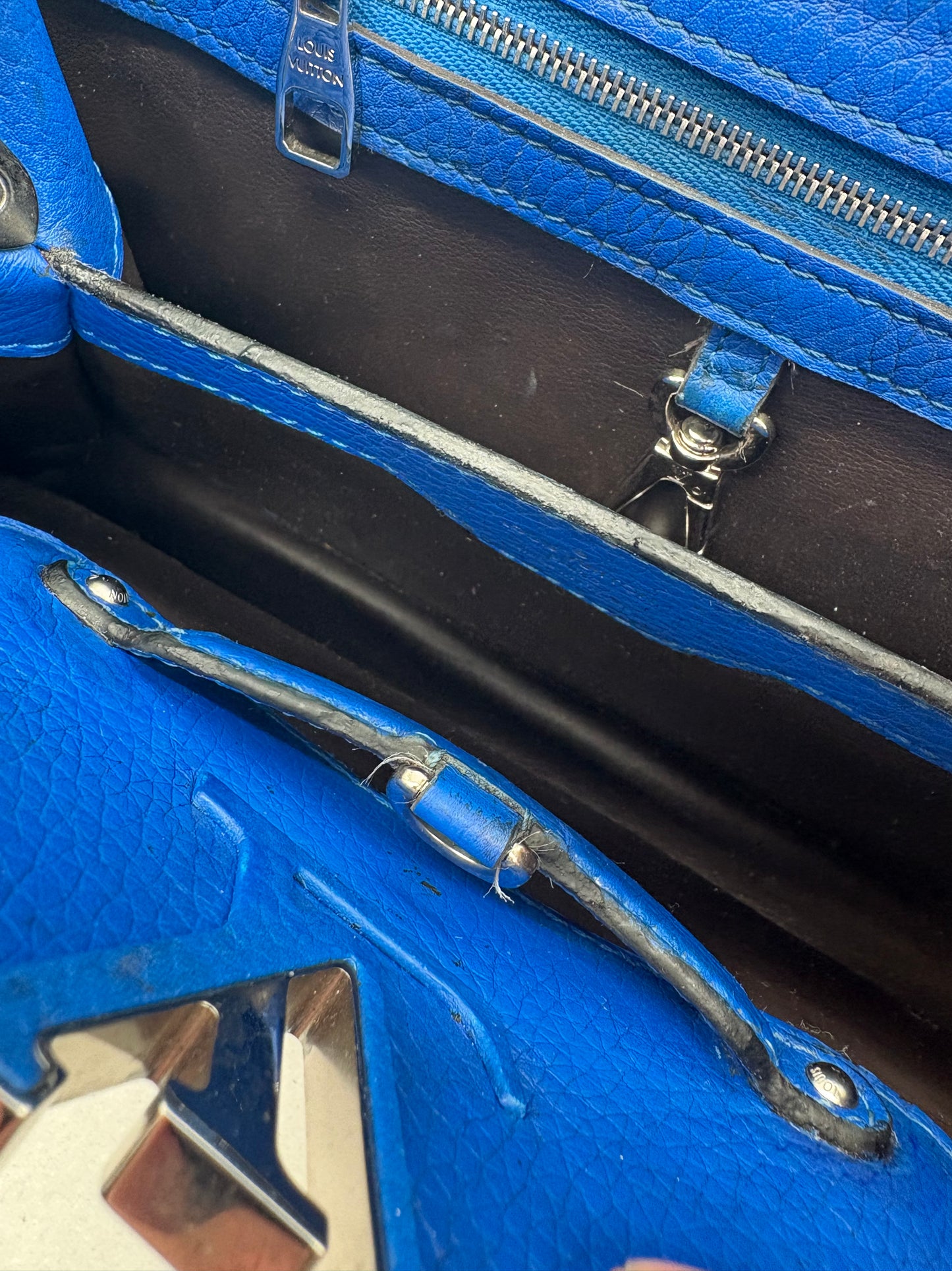 Louis Vuitton Capucines Bb Handtasche blau