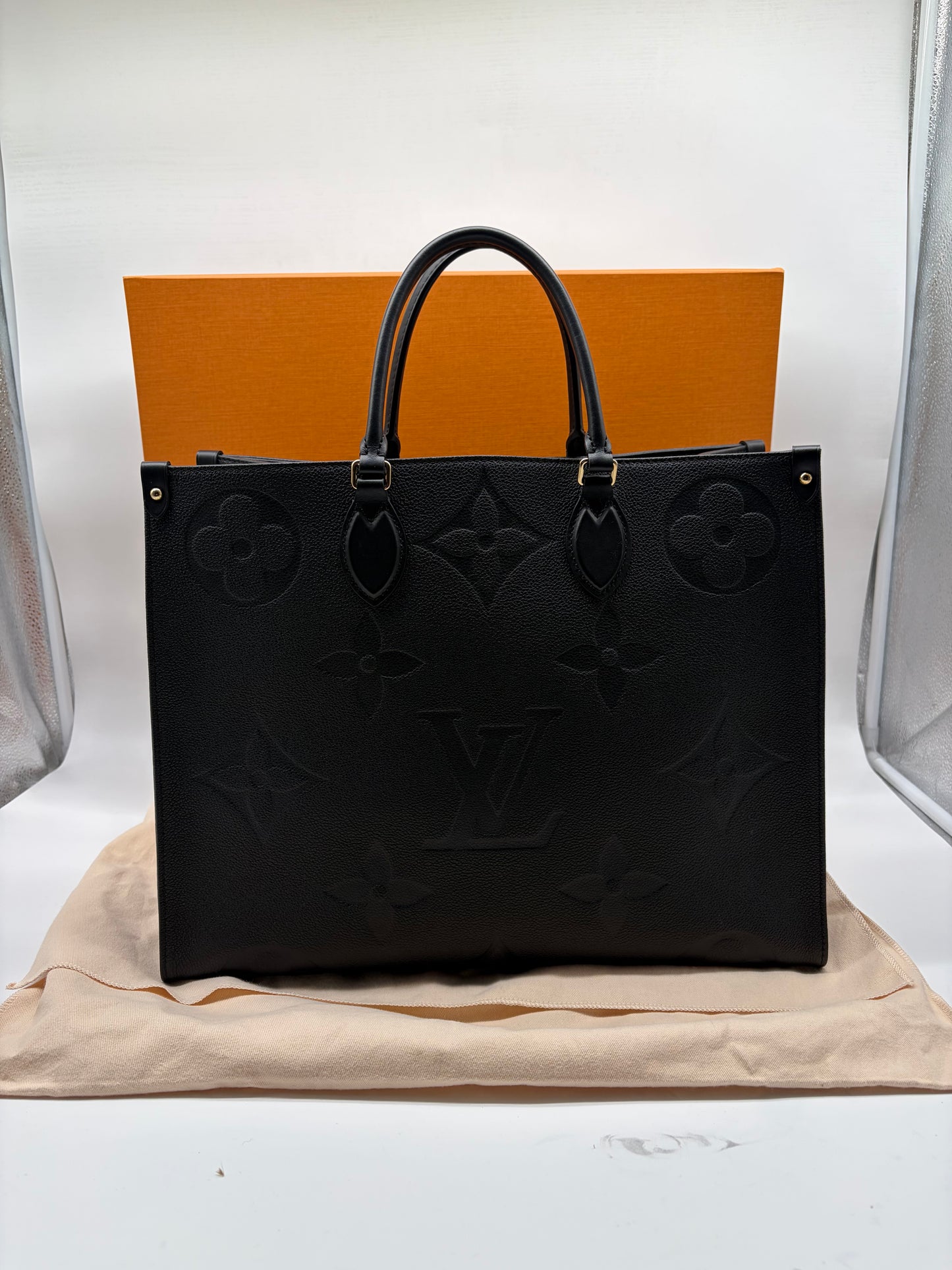 Louis Vuitton Onthego GM Shopper Empreinte Schwarz Monogram