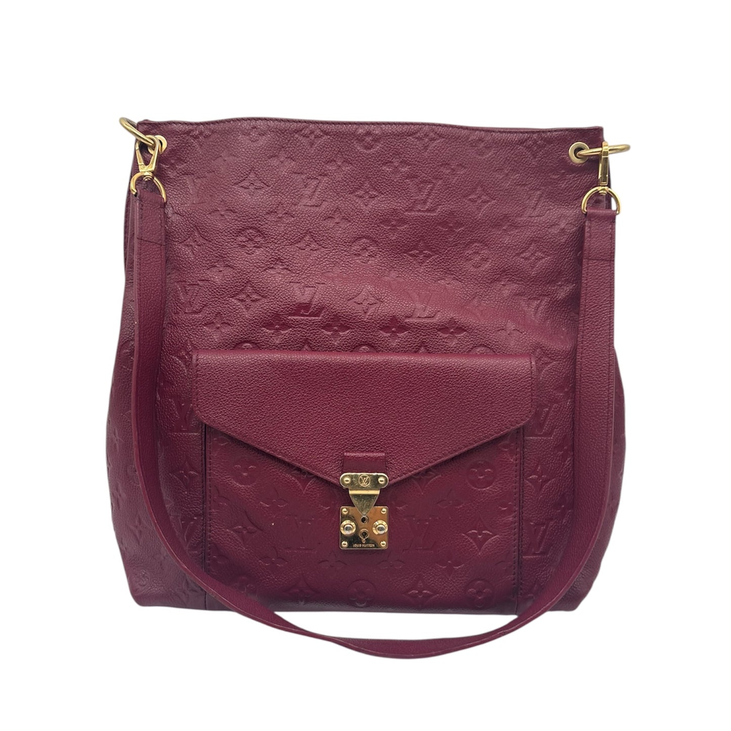 Louis Vuitton Monogram Empreinte Métis Hobo Handtasche Bordeaux