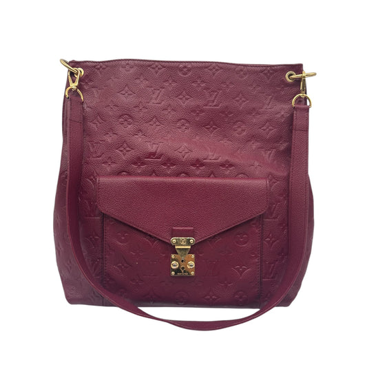 Louis Vuitton Monogram Empreinte Métis Hobo Handtasche Bordeaux