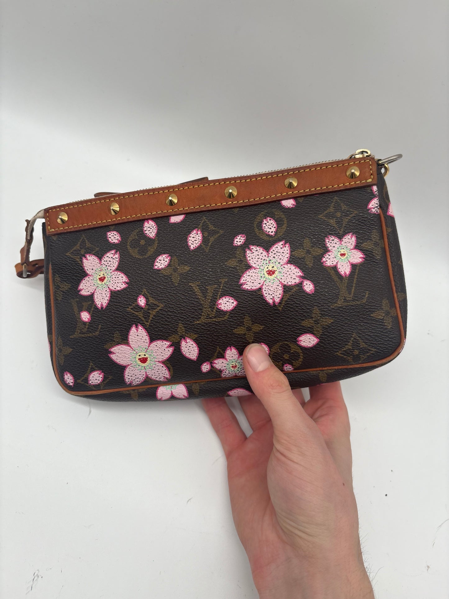 Louis Vuitton x Takashi Murakami Monogram Cherry Blossom Pochette Accessoires
