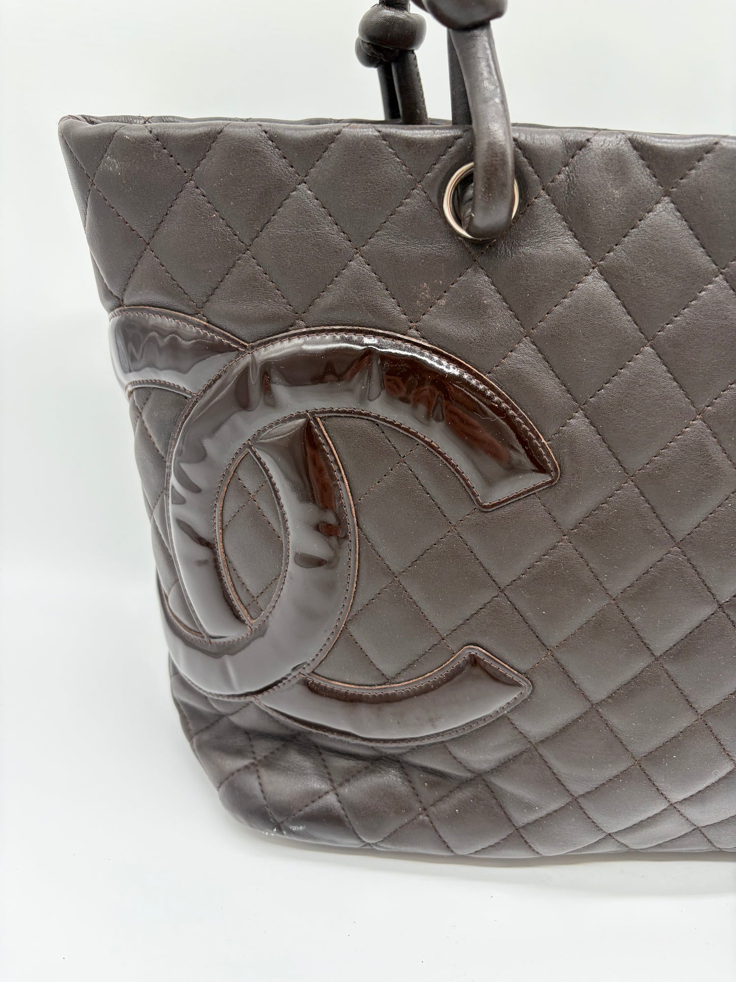 Chanel Cambon Tote Bag braune Shopping Handtasche