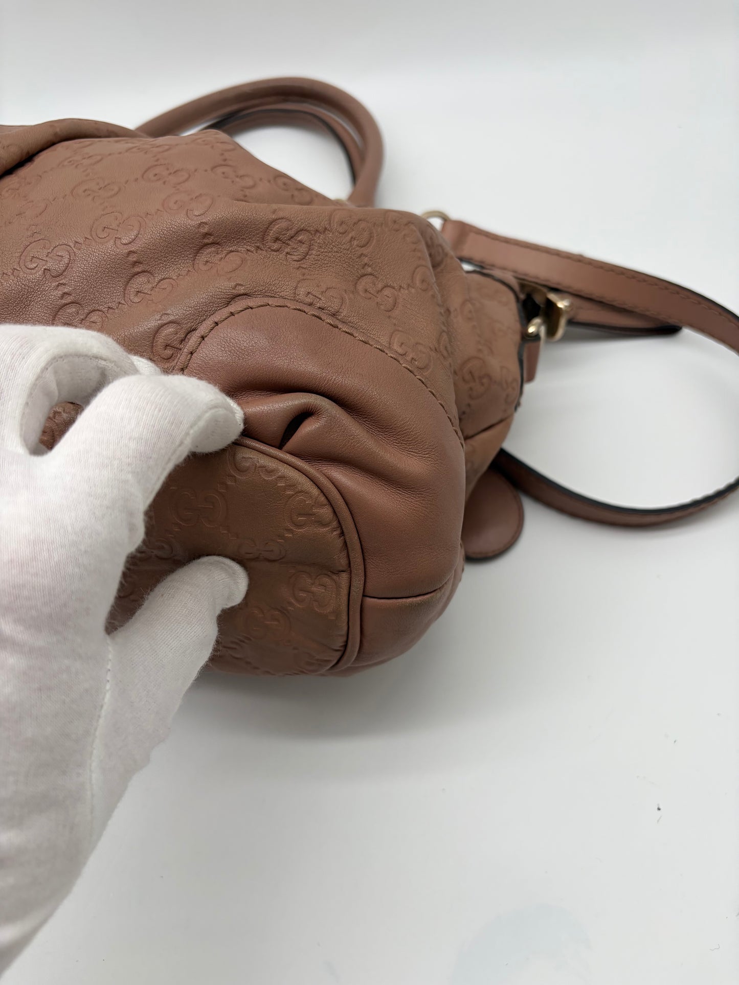 Gucci Guccissima GG Canvas 2Way Shoulder Bag rosa