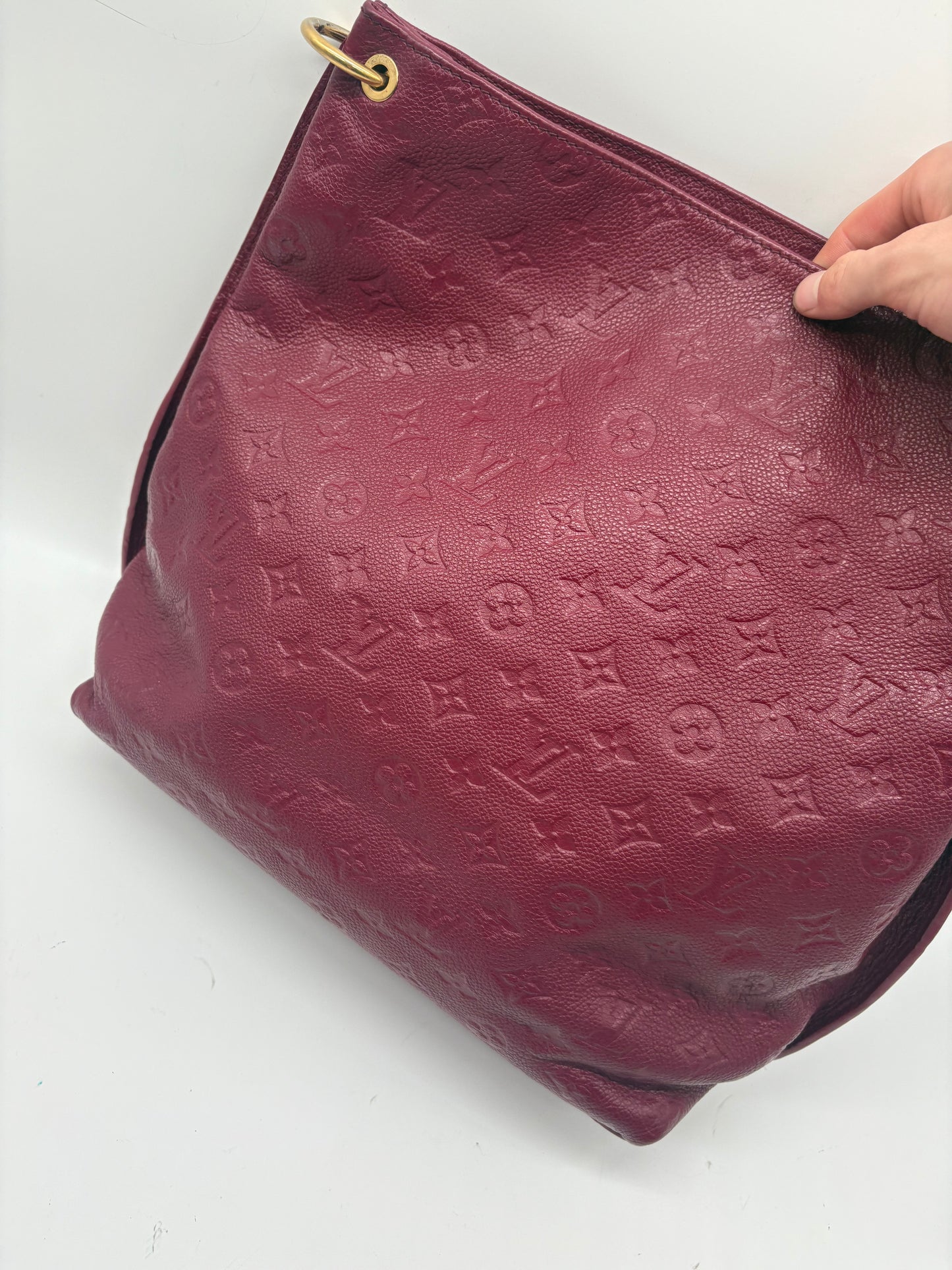 Louis Vuitton Monogram Empreinte Métis Hobo Handtasche Bordeaux
