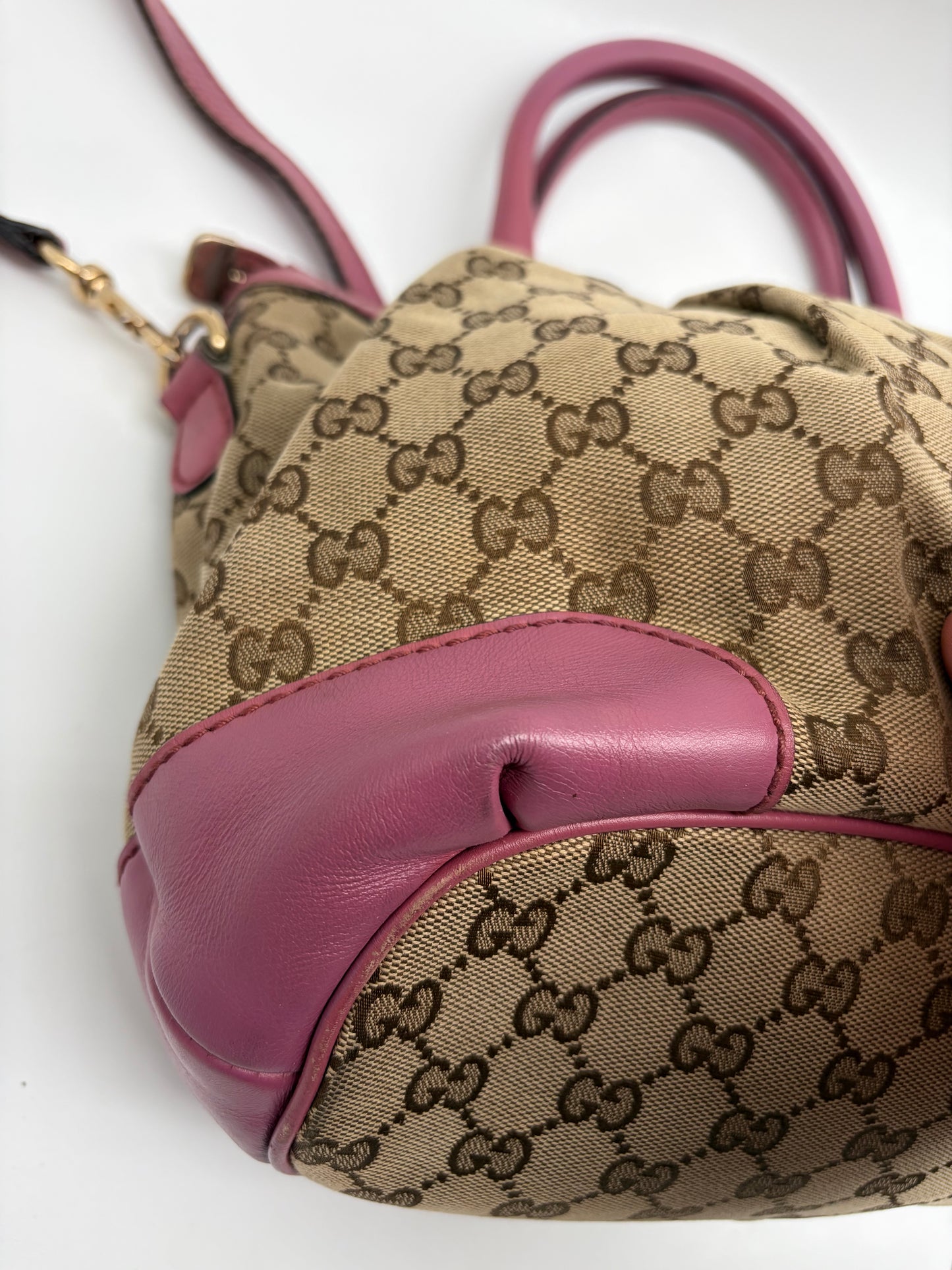 Gucci Sukey Tote GG Canvas Vintage – Rosa/Beige