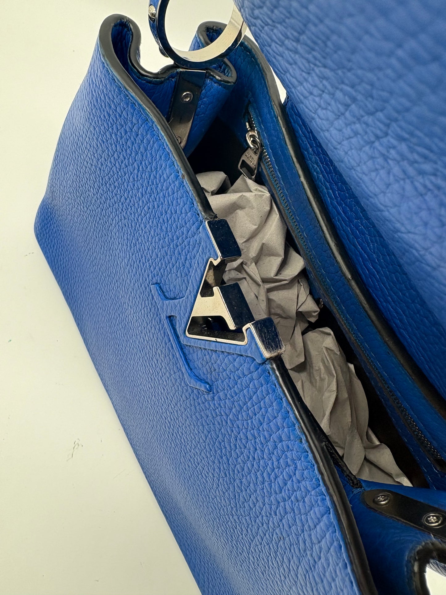 Louis Vuitton Capucines Bb Handtasche blau