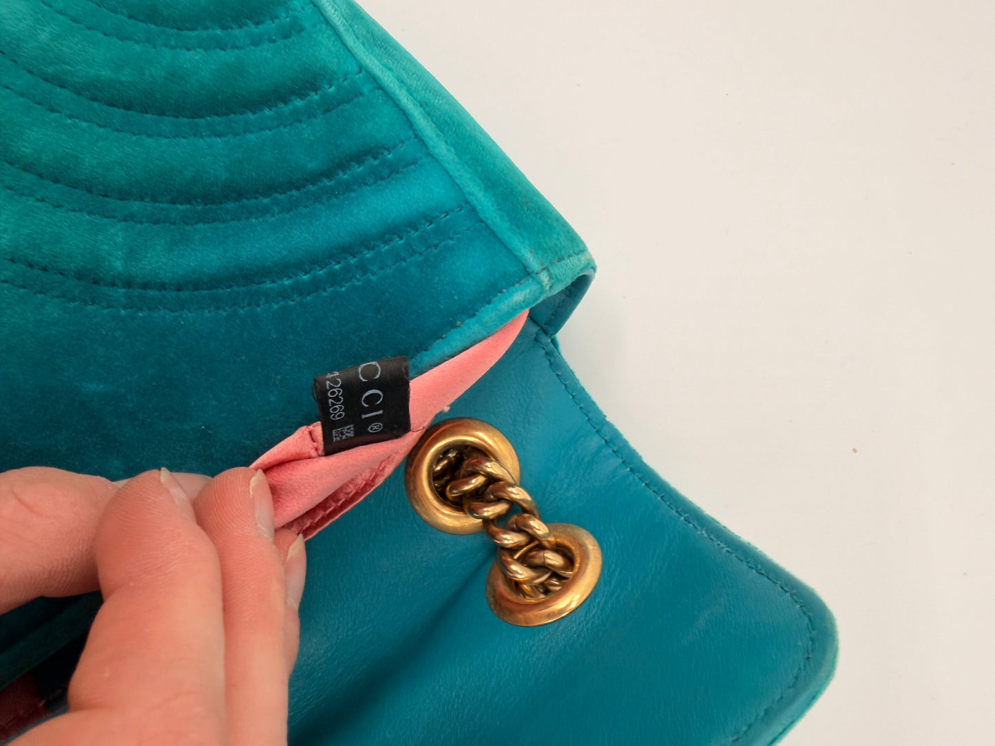 Gucci GG Marmont Samt Handtasche