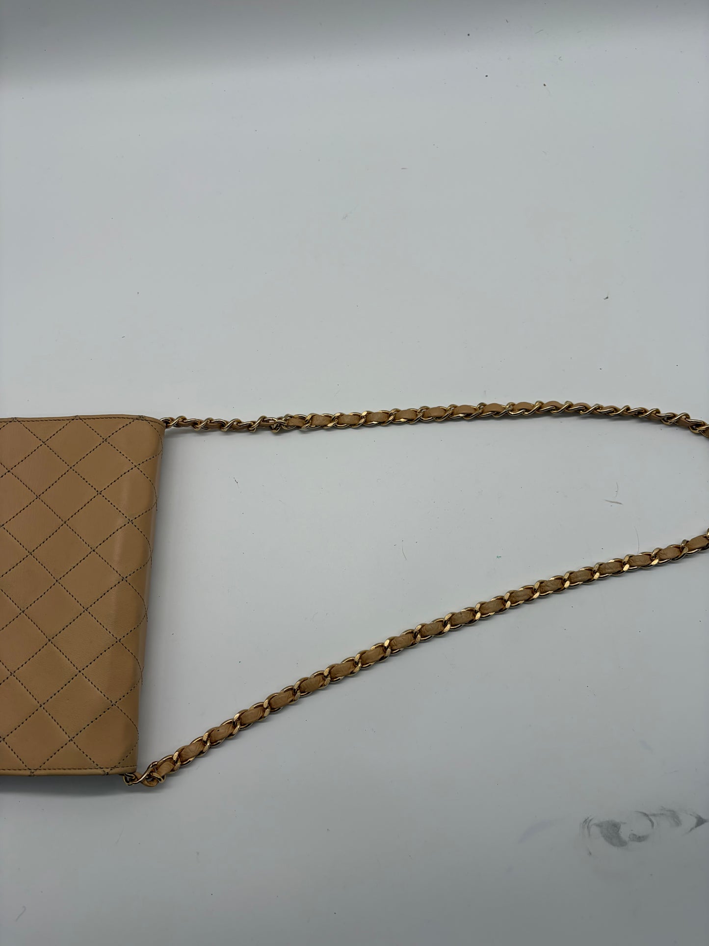 Chanel Small Single Flap Beige Handtasche