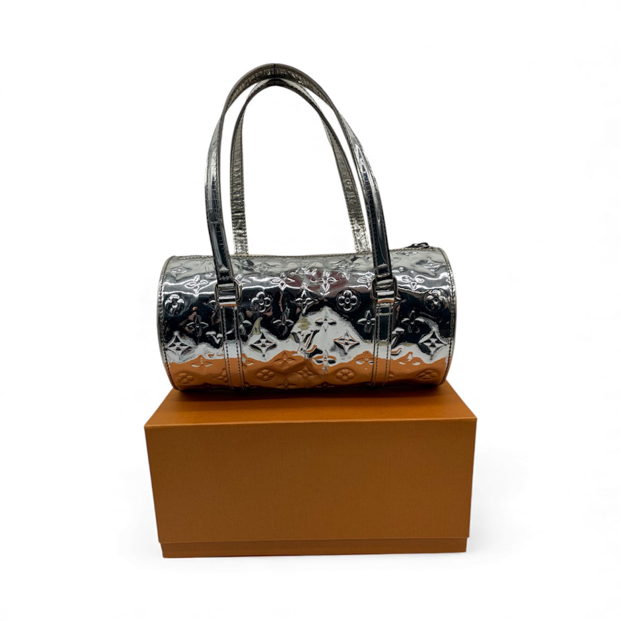 Louis Vuitton Miroir Papillon Handtasche Silber