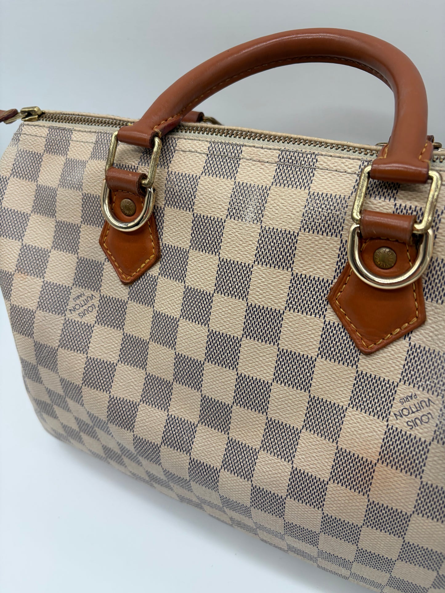 Louis Vuitton Speedy 30 – Damier Azur Canvas-Tasche