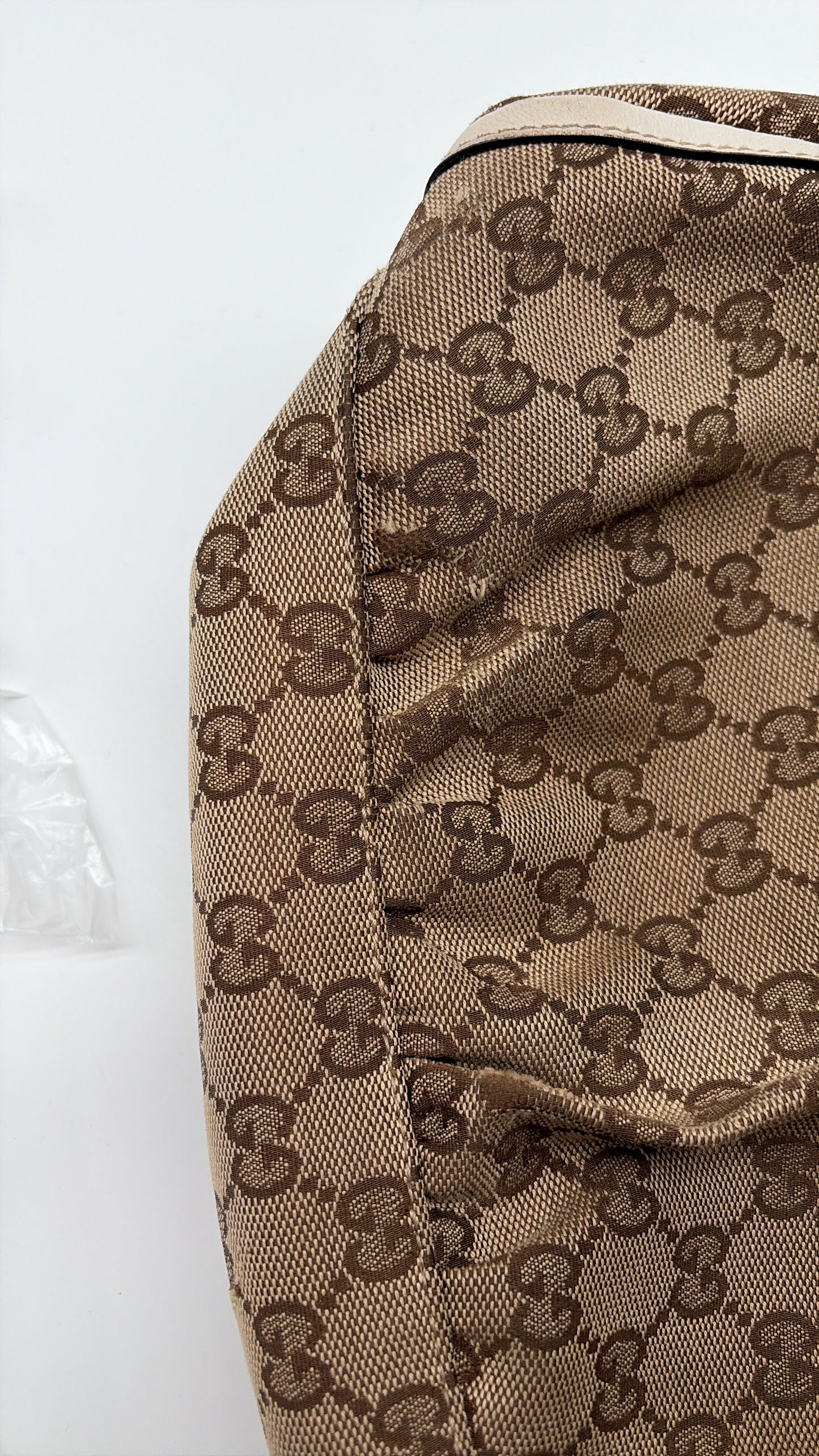 Gucci Abbey D-Ring Schultertasche beige creme