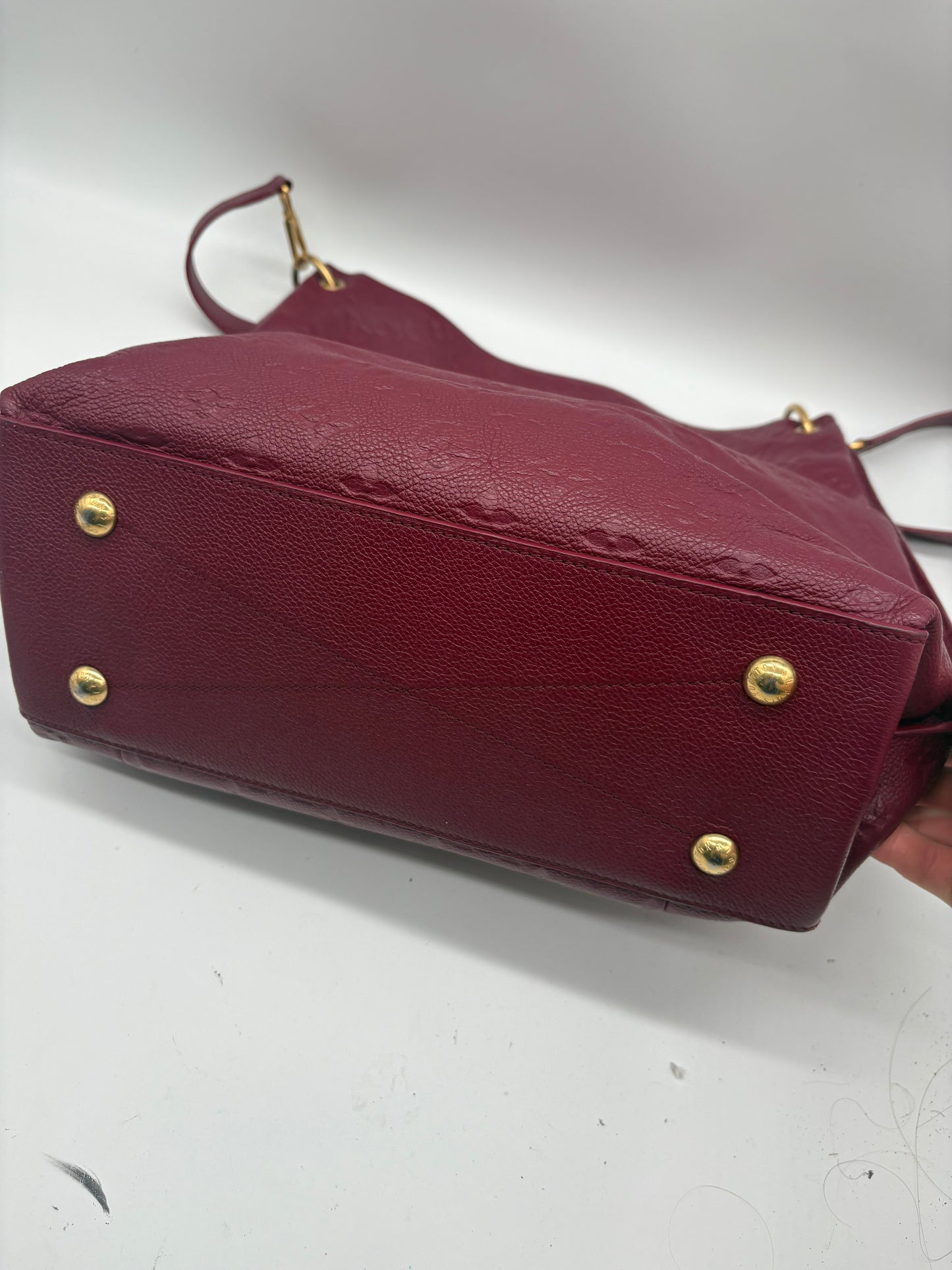 Louis Vuitton Monogram Empreinte Métis Hobo Handtasche Bordeaux