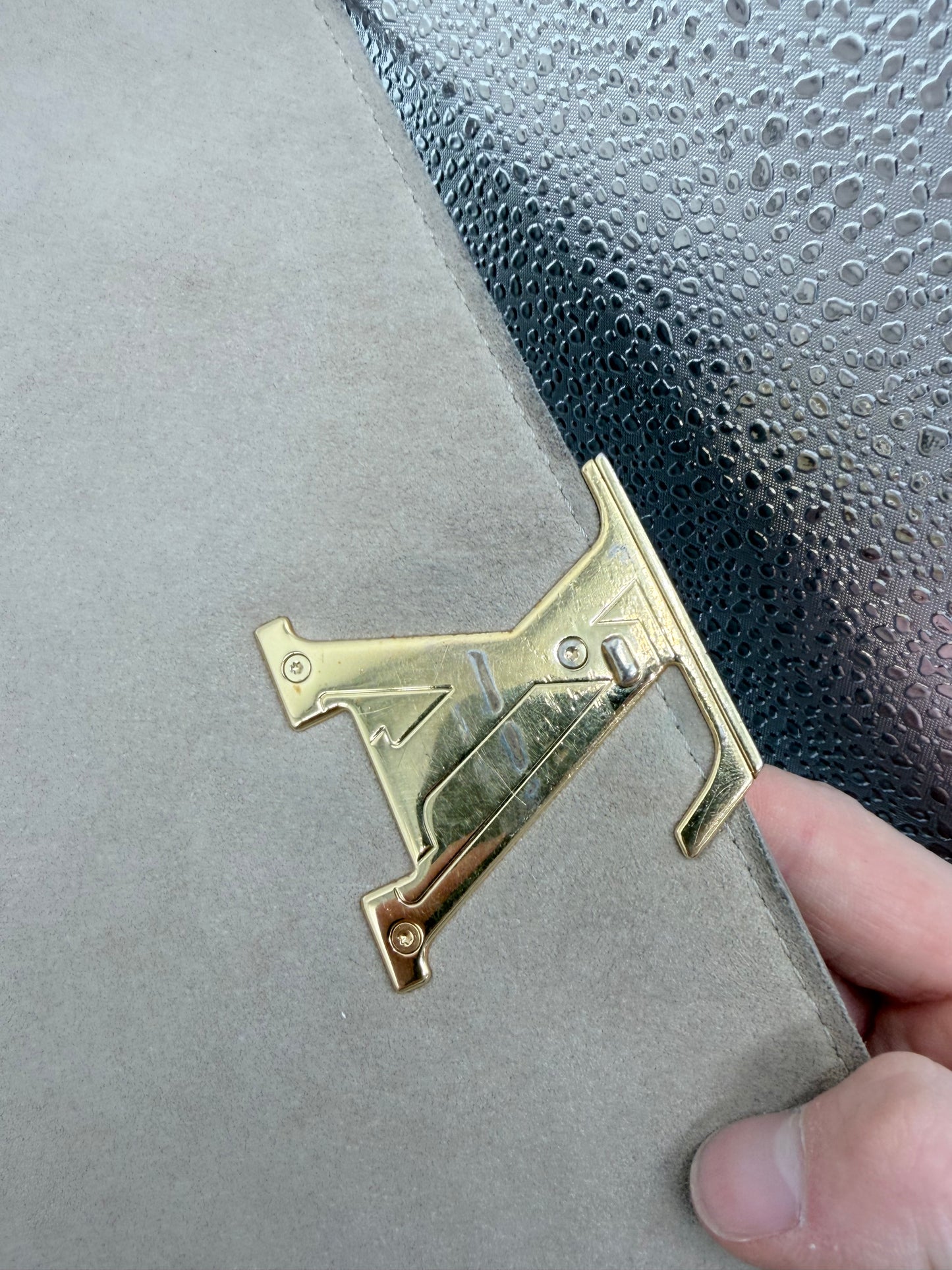 Louis Vuitton Volta Beige Top Handle Crossbody Bag