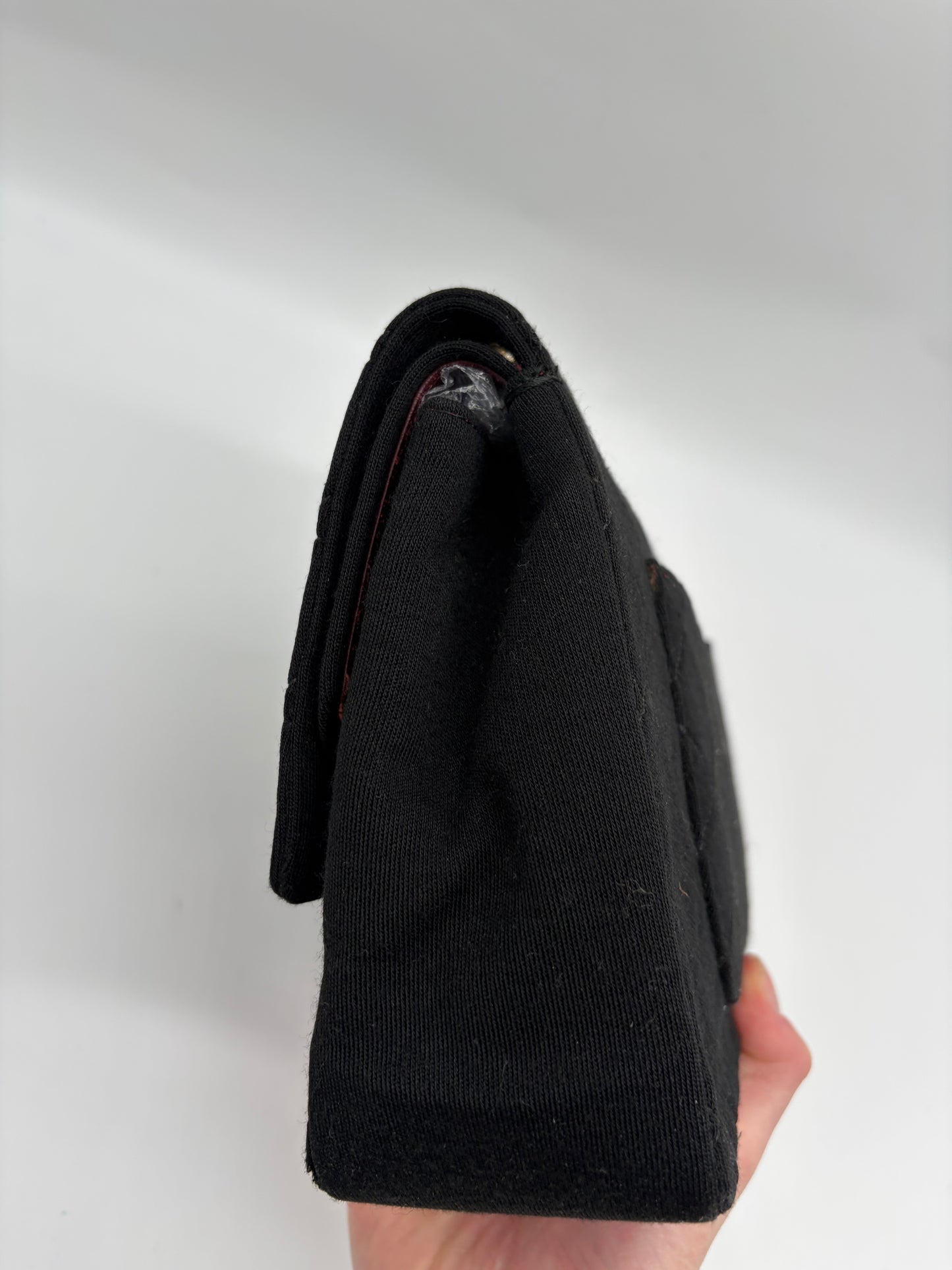 Chanel Timeless Double Flap Jersey Schultertasche