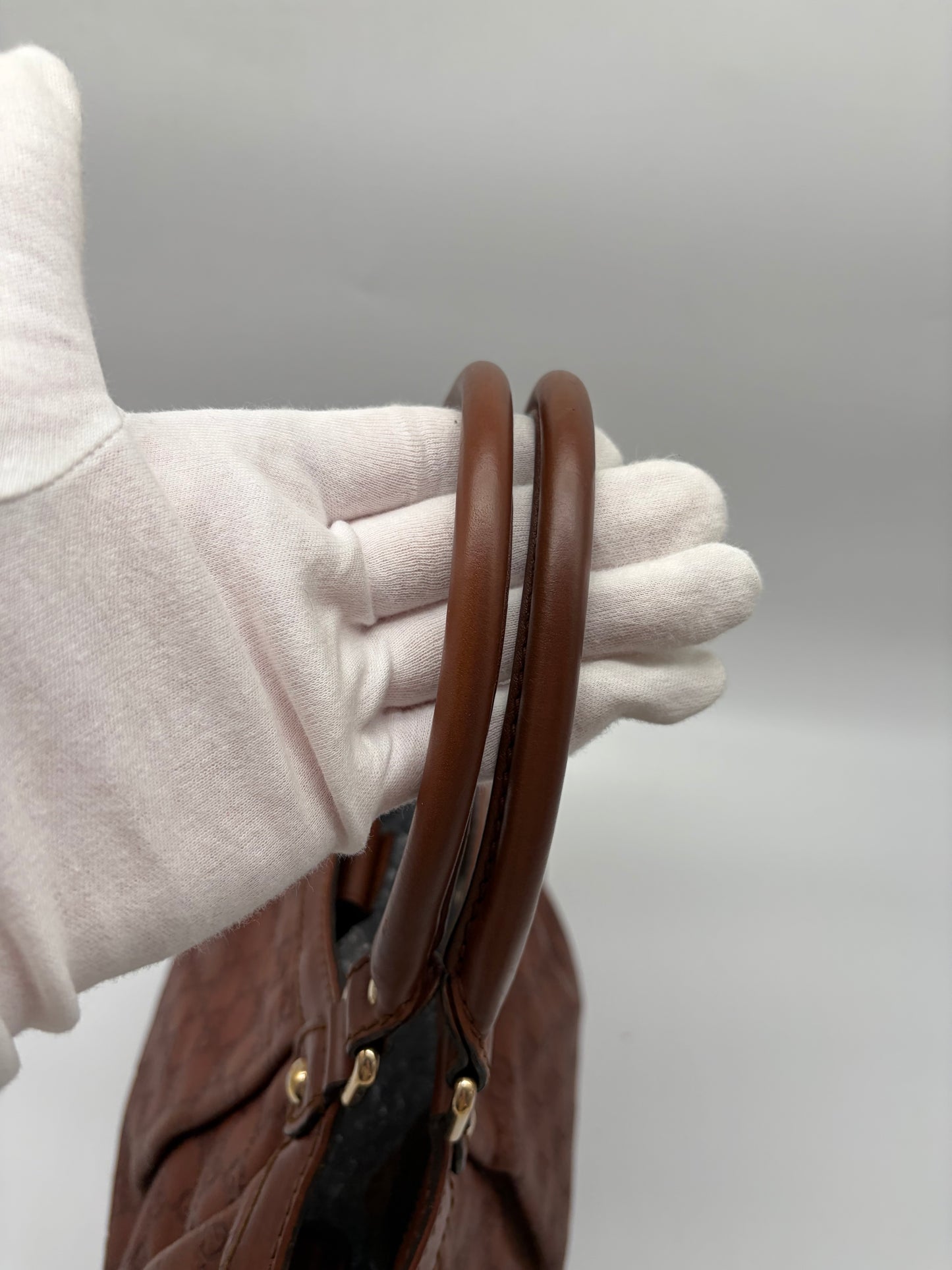 Gucci Medium Sukey Tote Gucissima Leder Braun