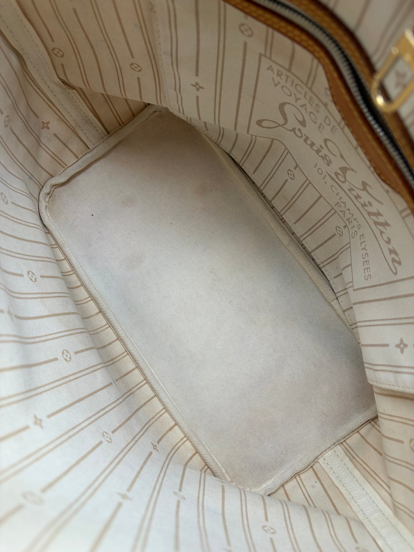 Louis Vuitton Damier Azur Neverfull MM Handtasche Shoppingtasche