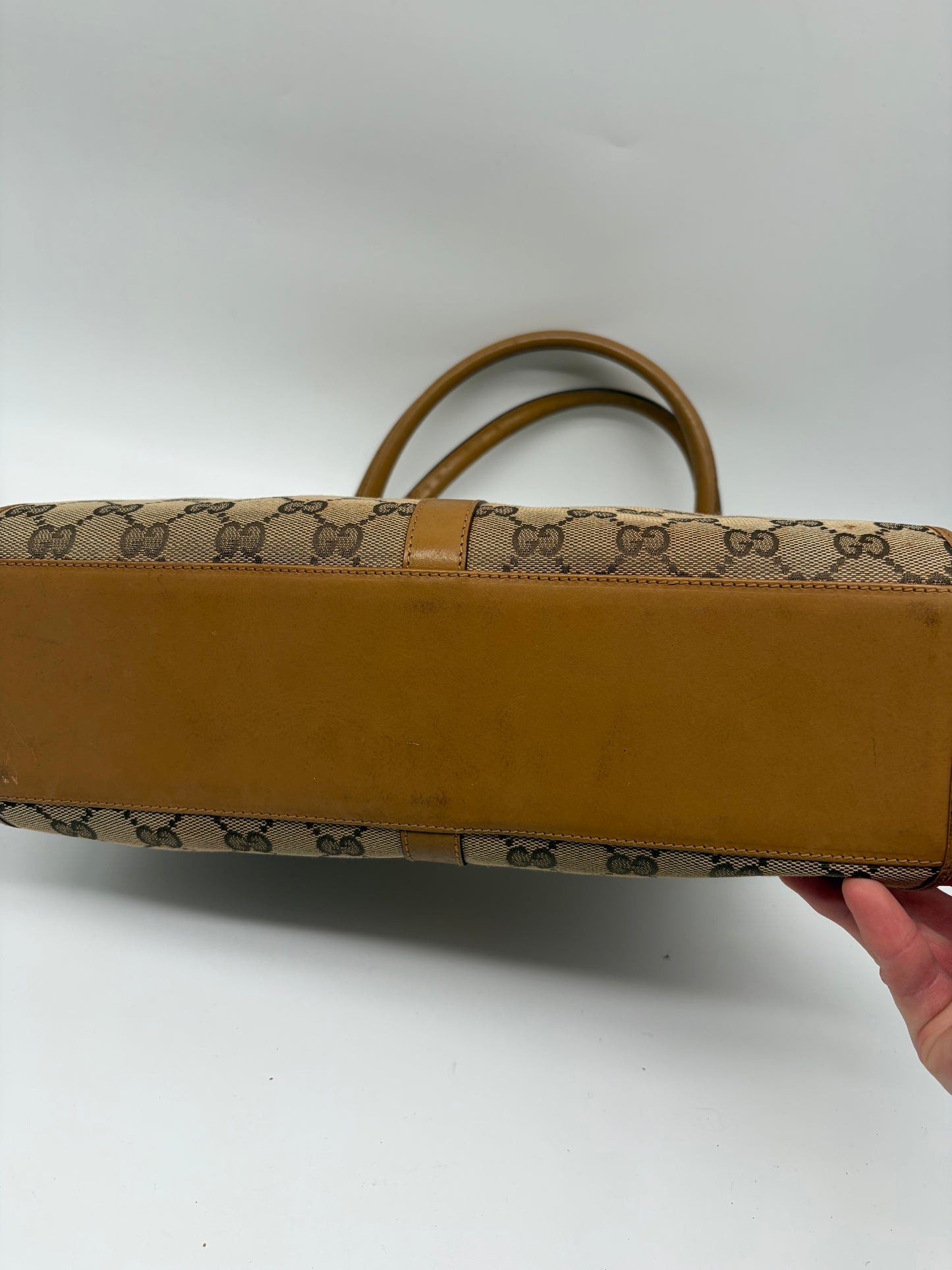Gucci Jackie Bardot Handtasche beige