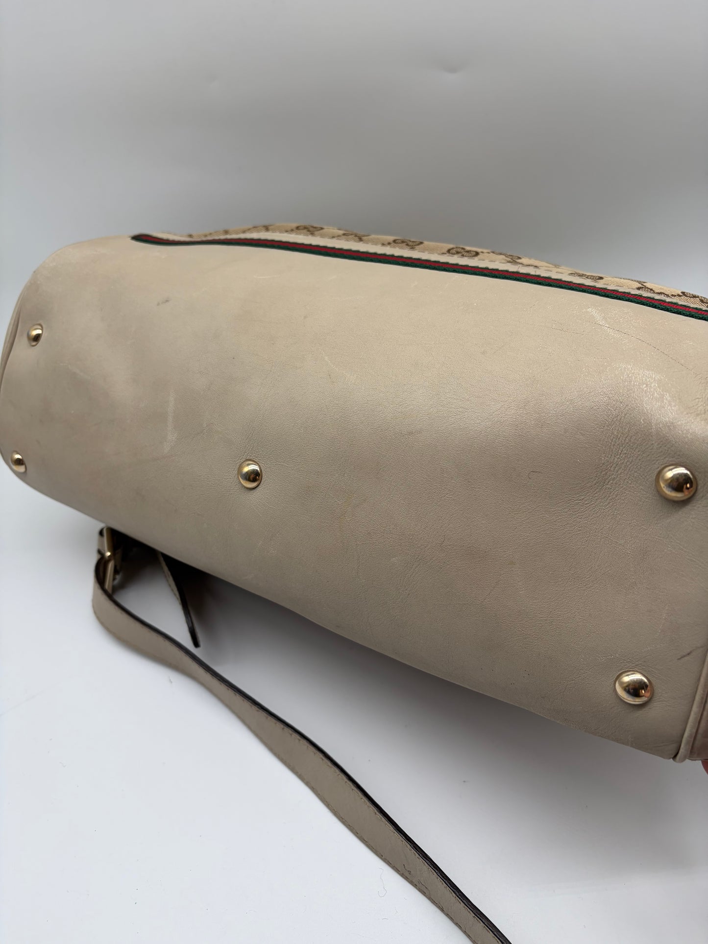 Gucci Sherry Line Hantasche Creme Beige