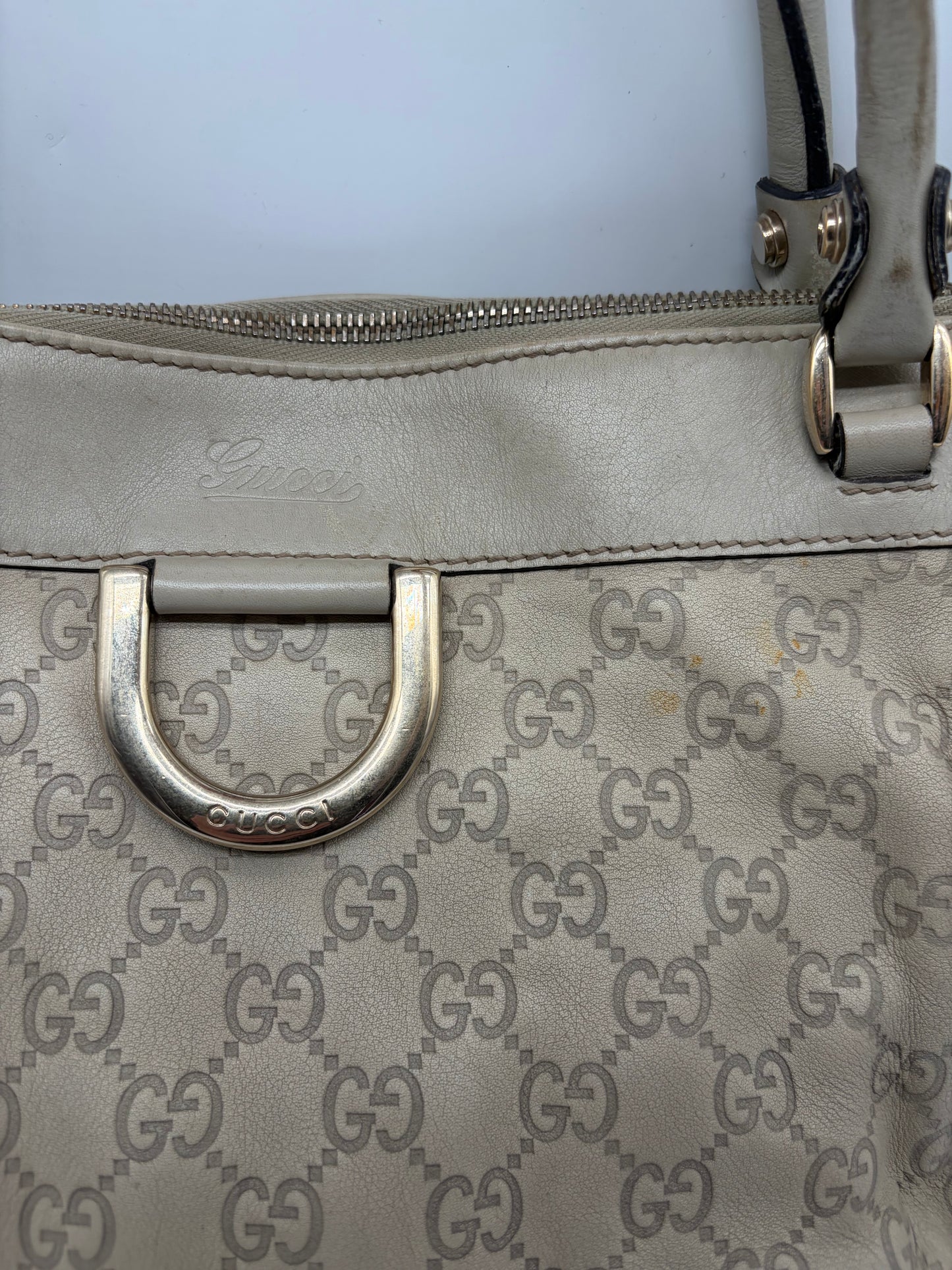 Gucci Abbey D-Ring Tote Leder Shopper