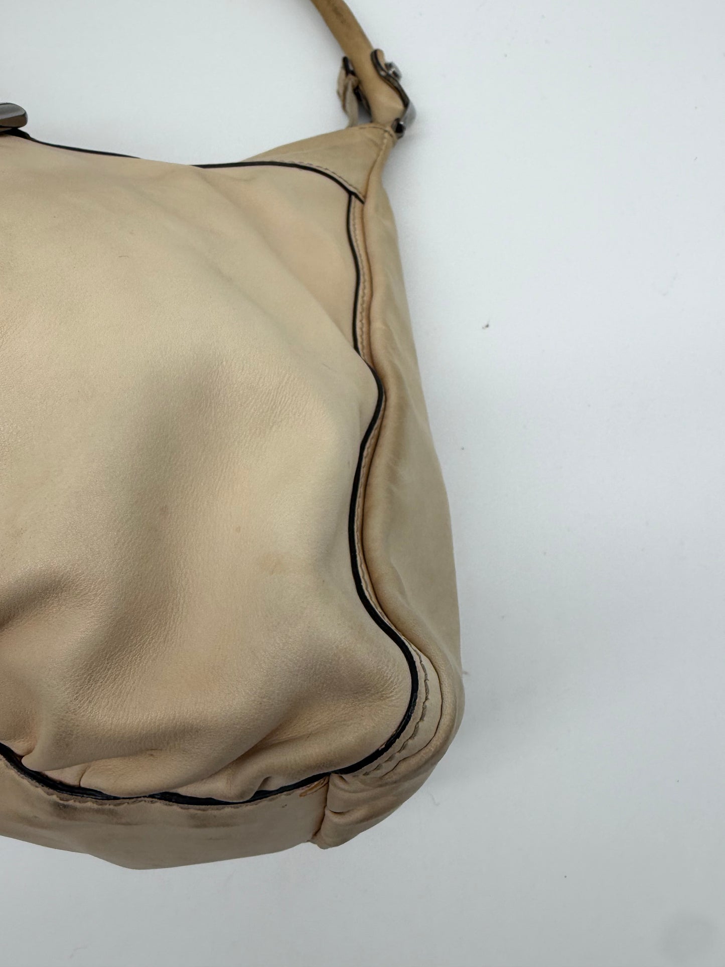 Gucci Abbey D-Ring Hobo Bag Leder Beige – Vintage