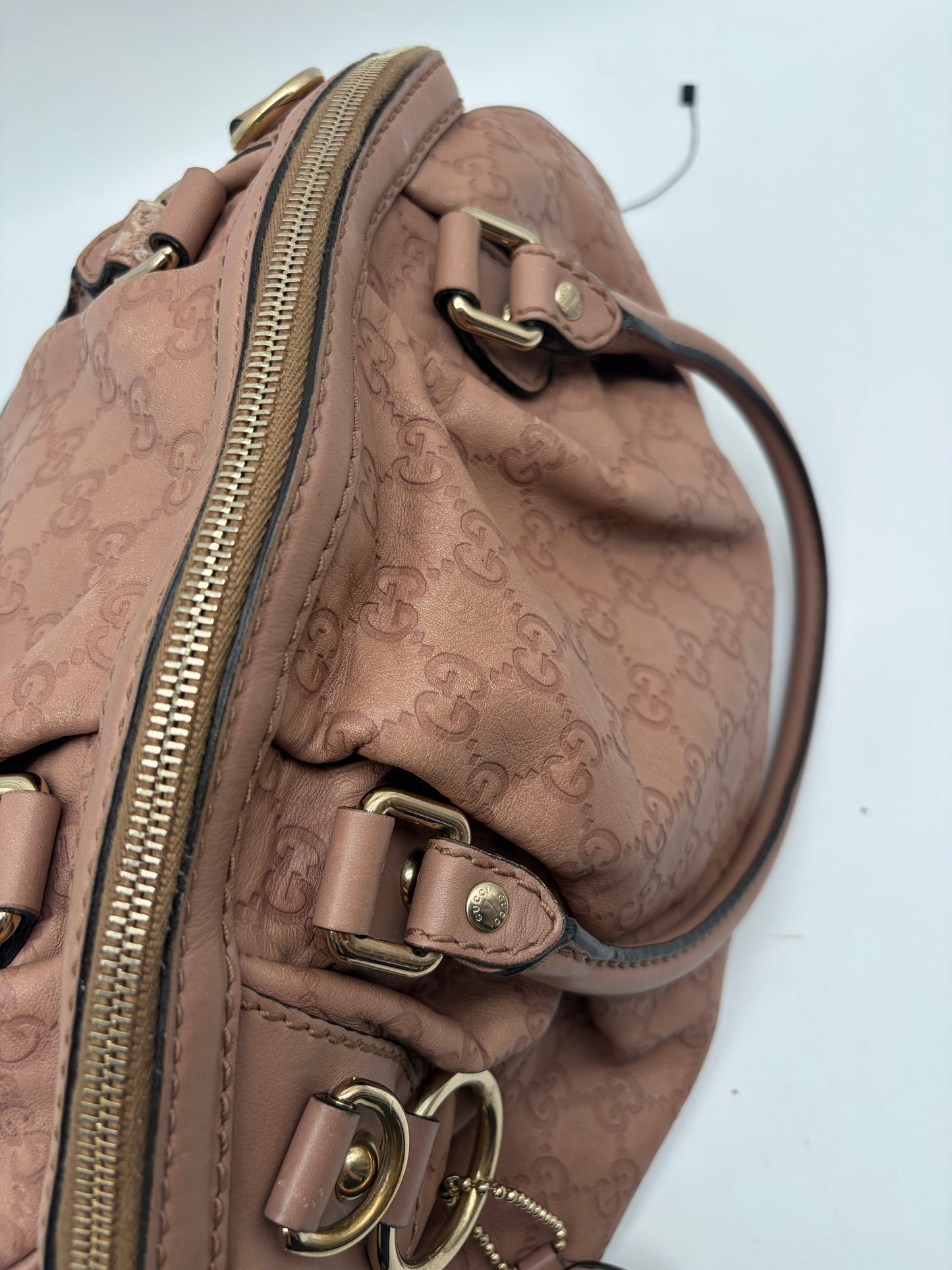 Gucci Sukey Satchel Nude Rosa Schultertasche