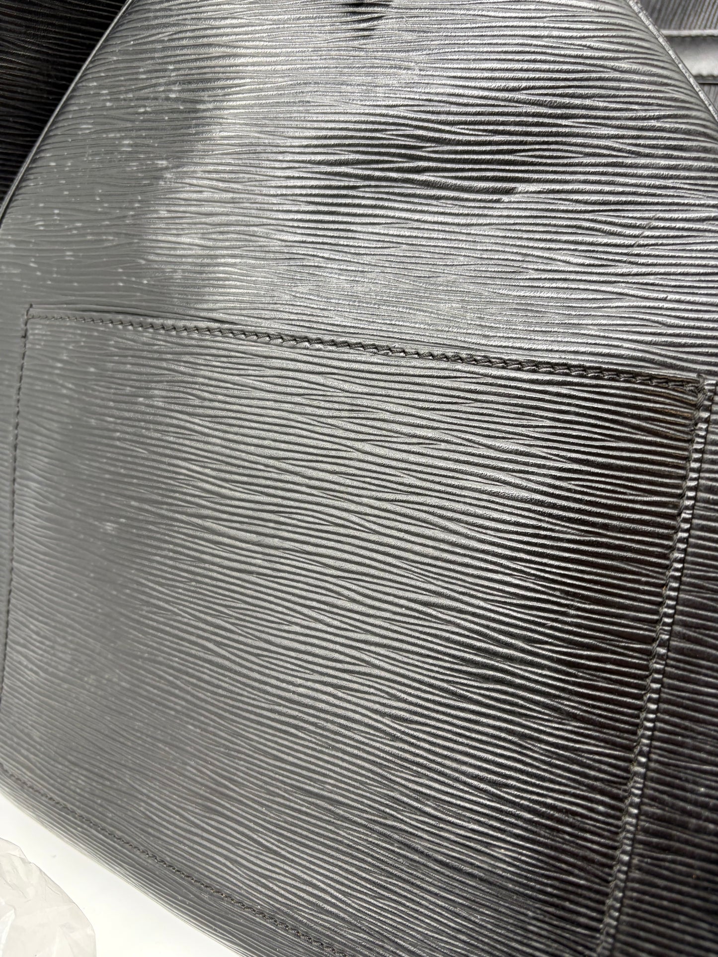 Louis Vuitton Keepall 60 Epi Leder Reisetasche schwarz