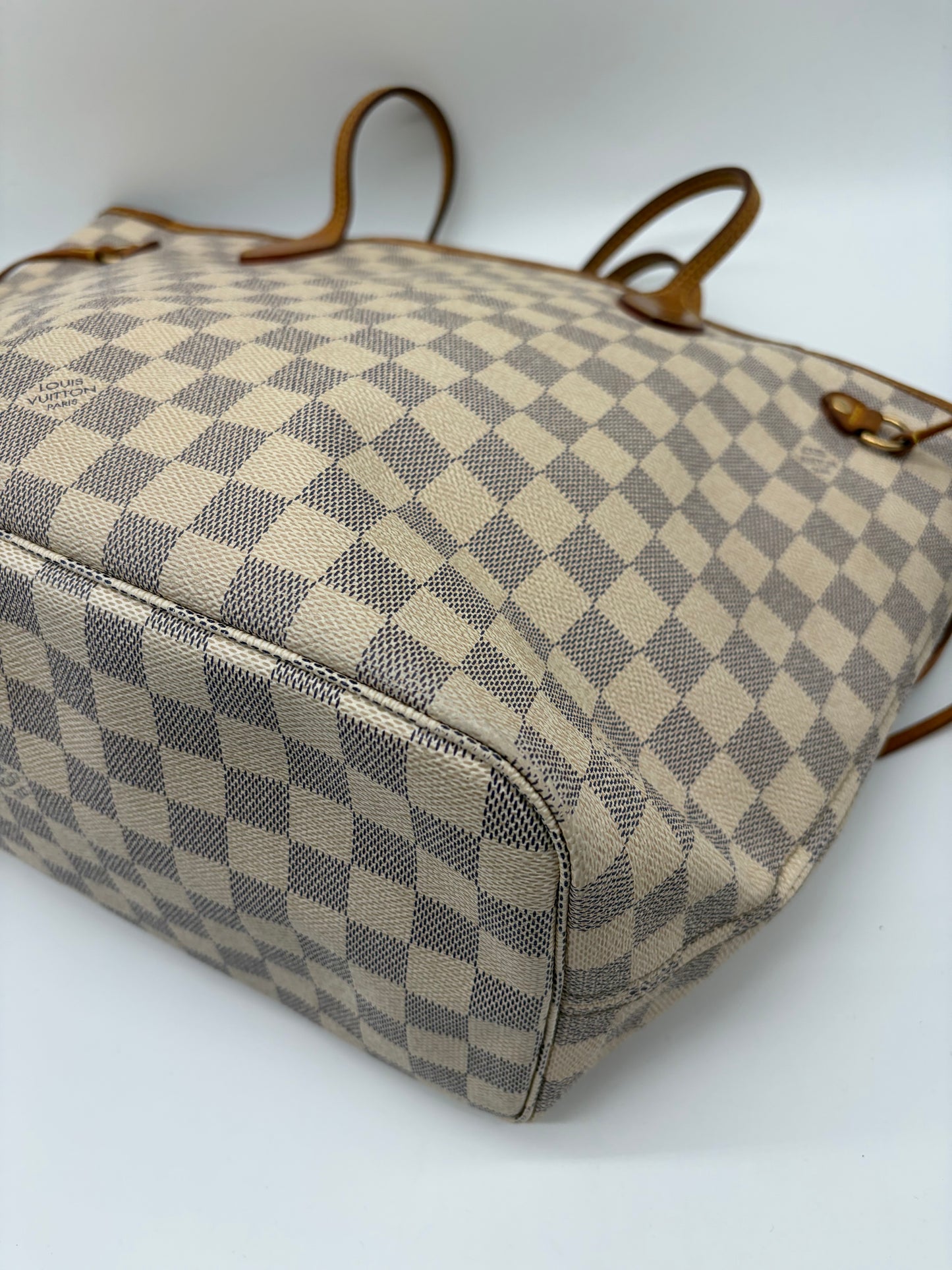 Louis Vuitton Damier Azur Neverfull MM Handtasche Shoppingtasche