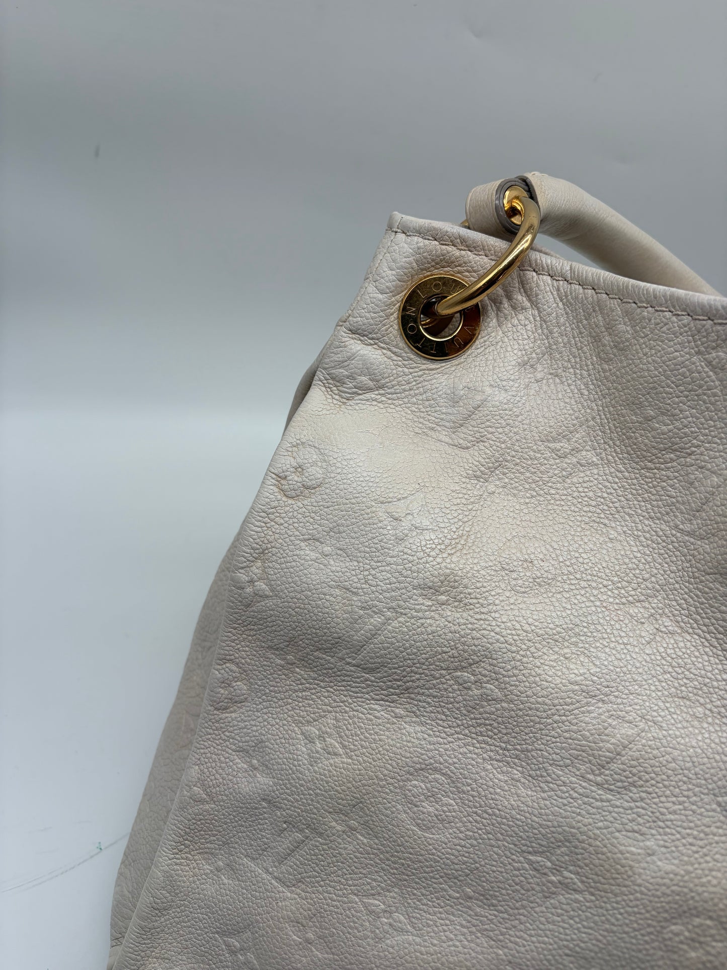 Louis Vuitton Artsy MM Empreinte Weiße Handtasche