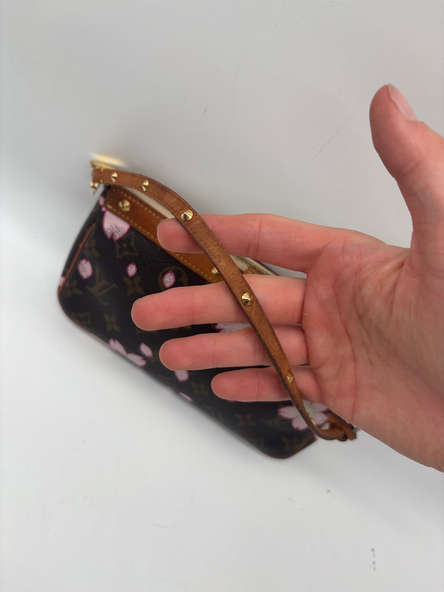 Louis Vuitton x Takashi Murakami Monogram Cherry Blossom Pochette Accessoires