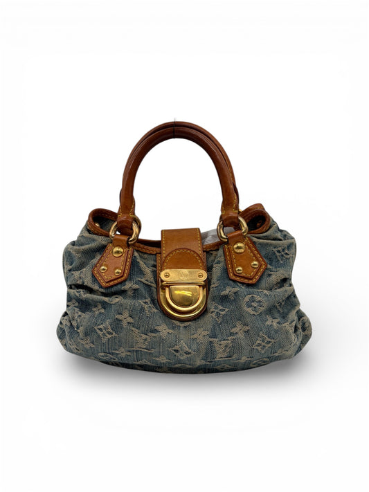Louis Vuitton Pleaty Monogram Denim Handtasche