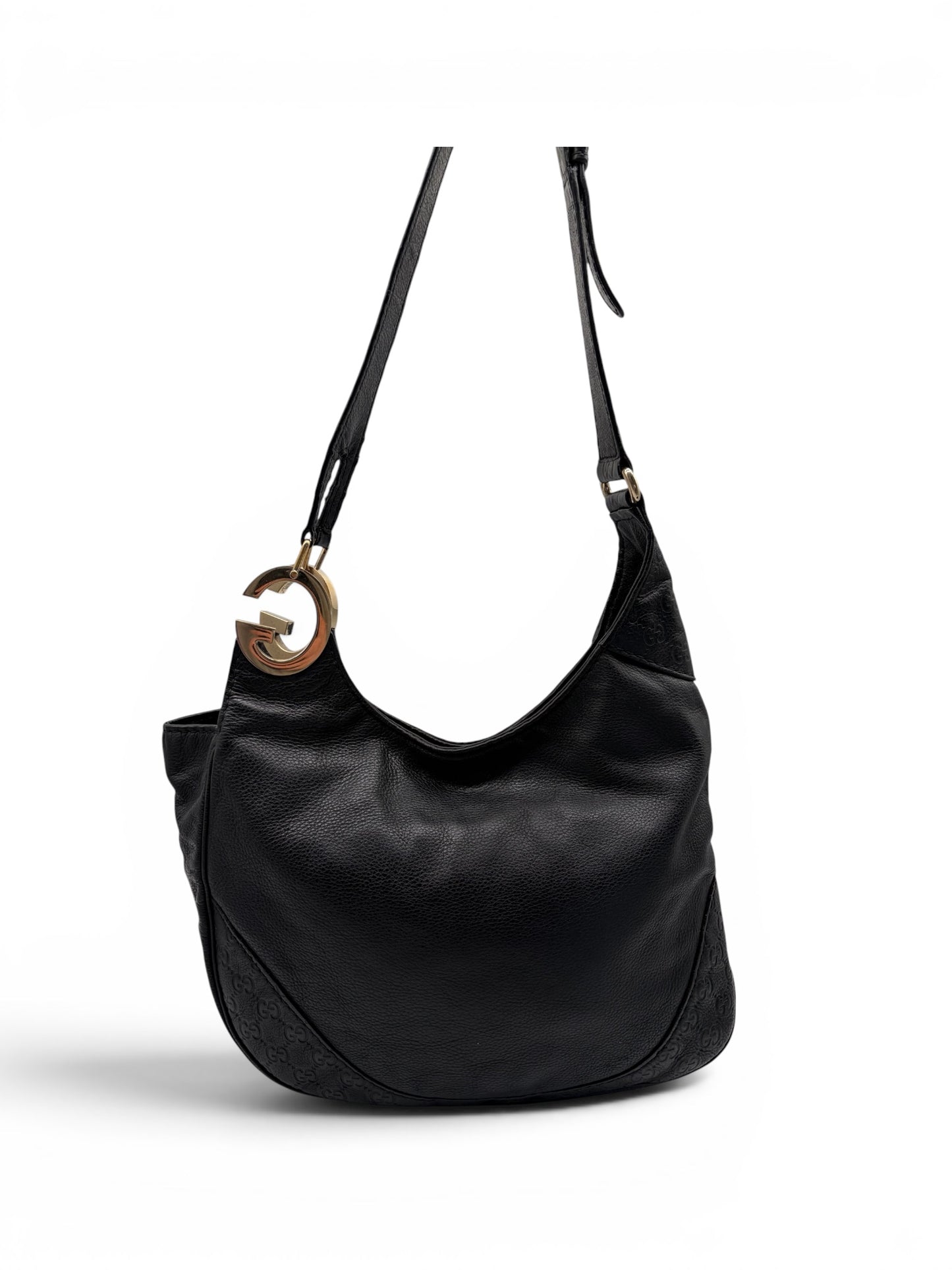 Gucci Charlotte Monogram Leder Tasche schwarz